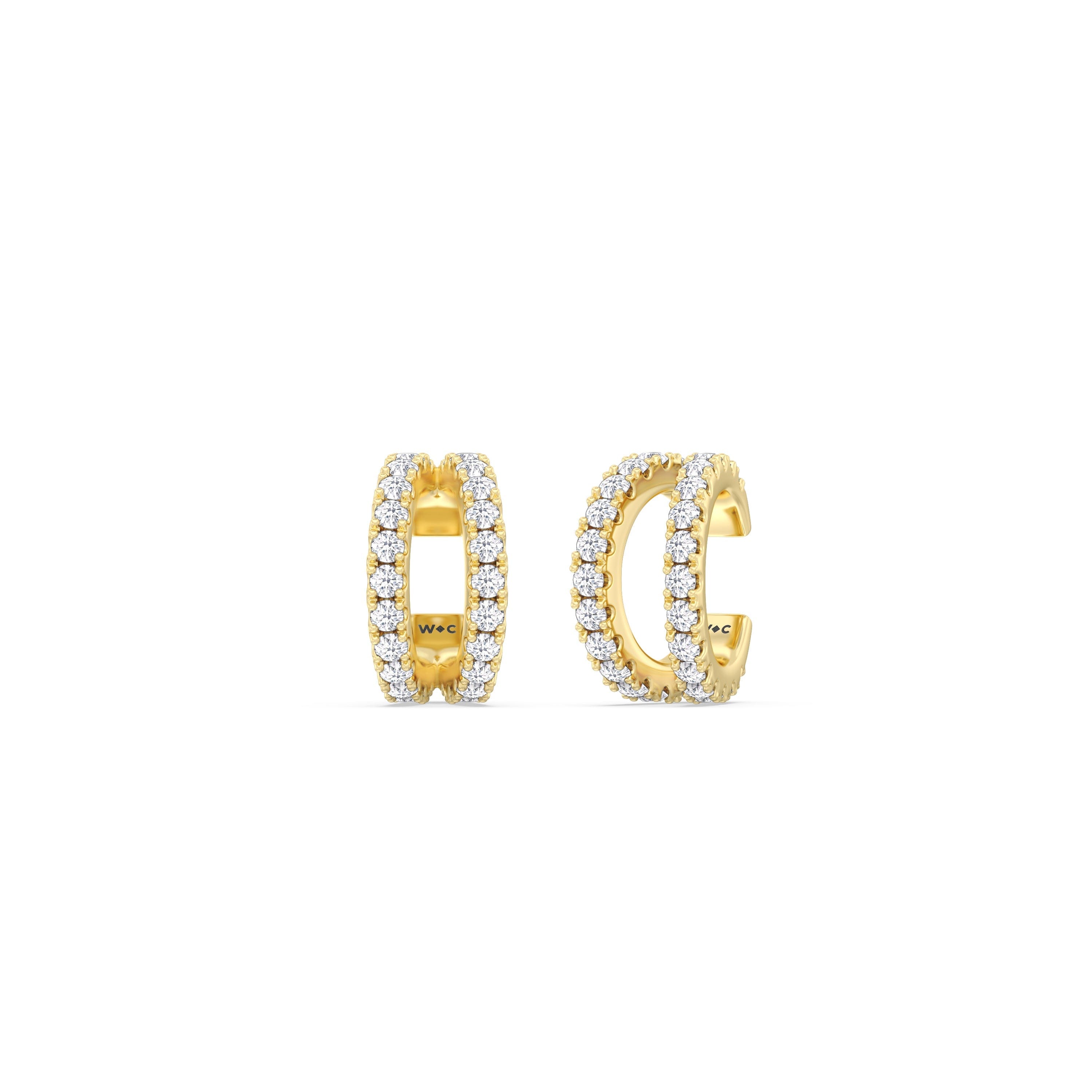 With Clarity Tapered Duet Ear Cuffs