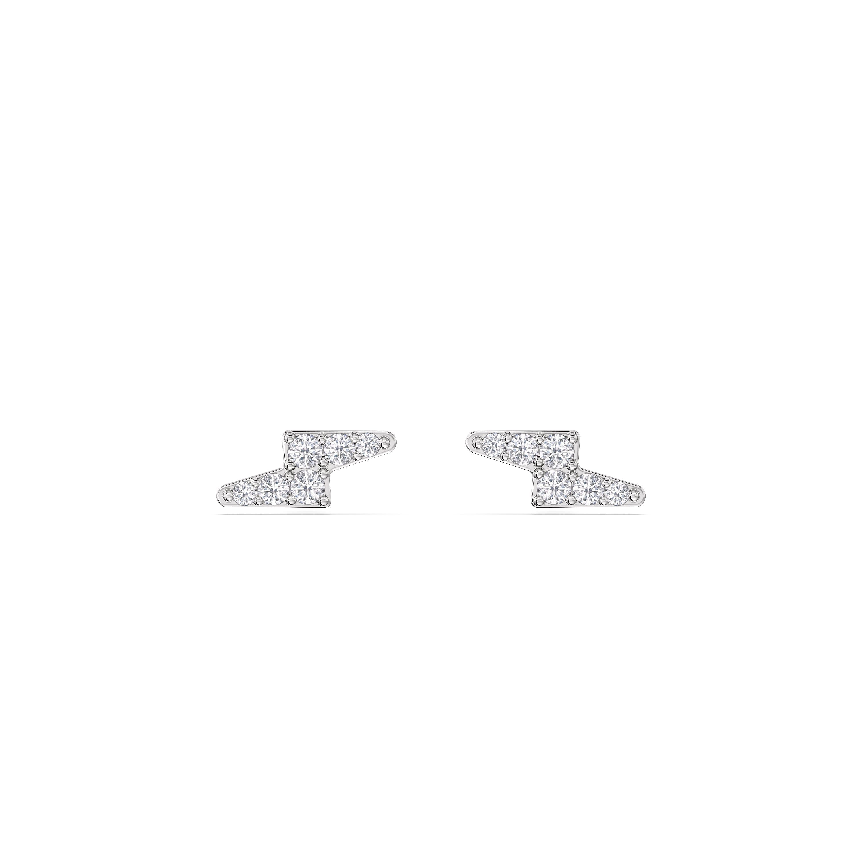 With Clarity Bolt Flatback Studs