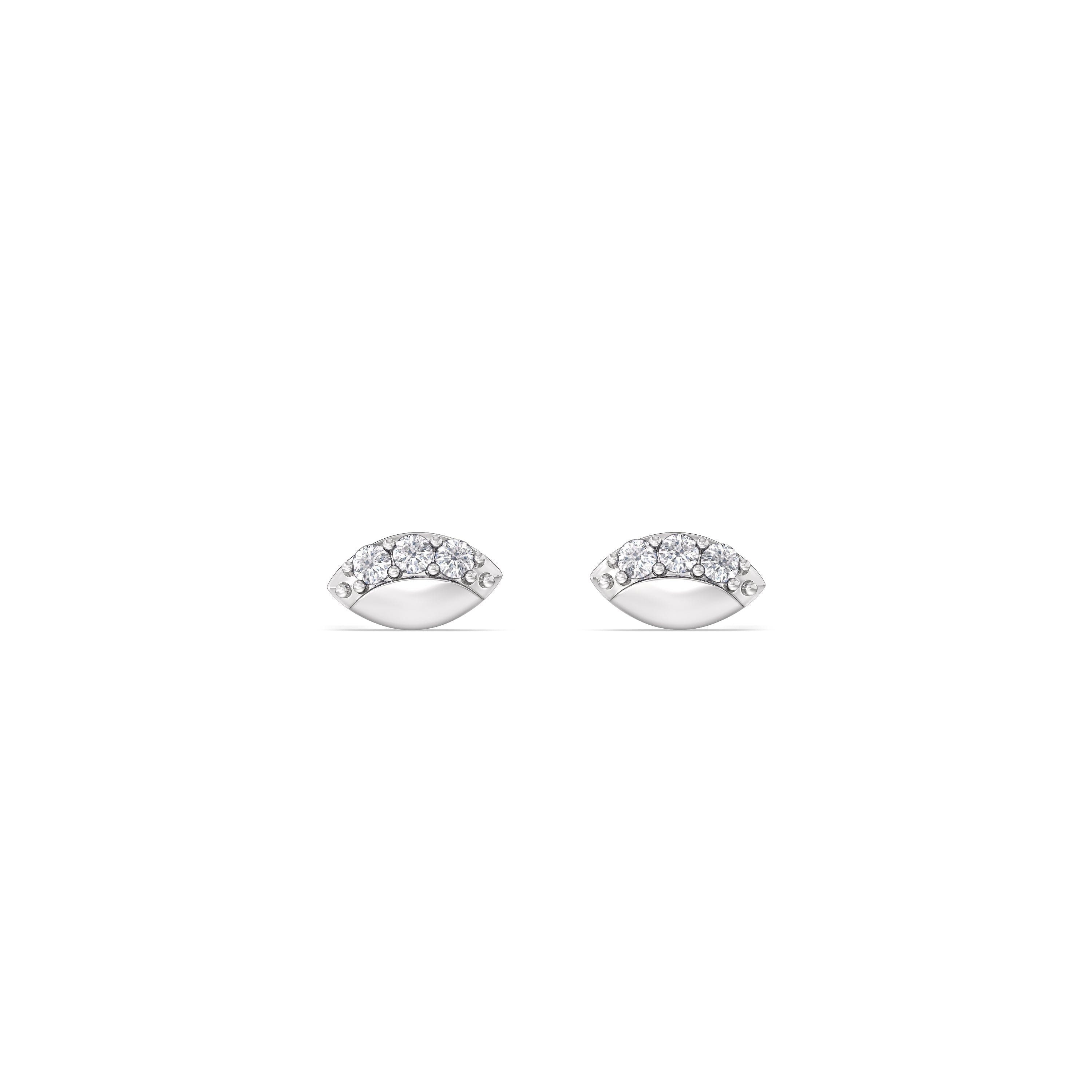 With Clarity Vertical Marquise Flatback Studs