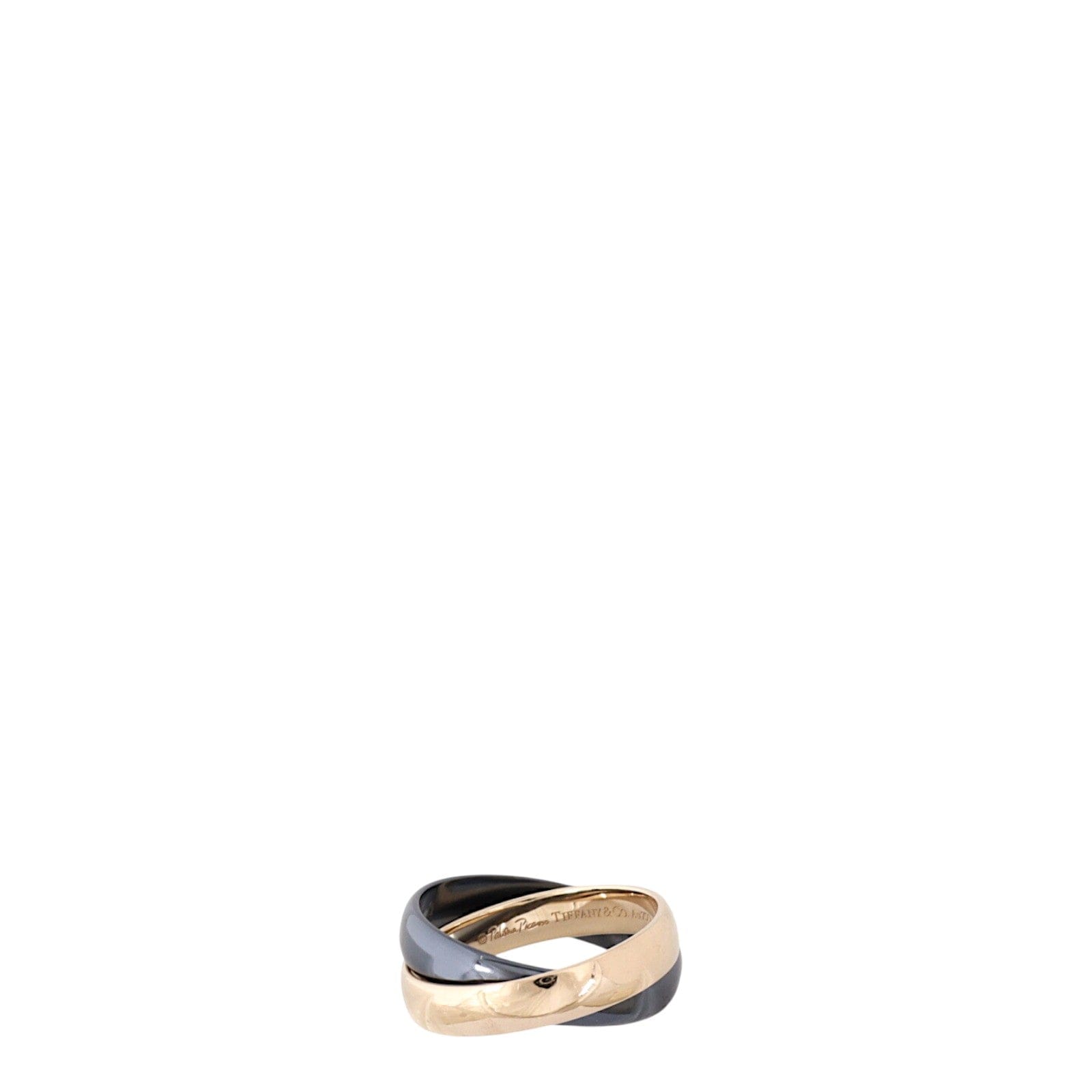 paloma picasso Tiffany & Co Paloma Picasso Melody Titanium 18k Rose Gold Ring