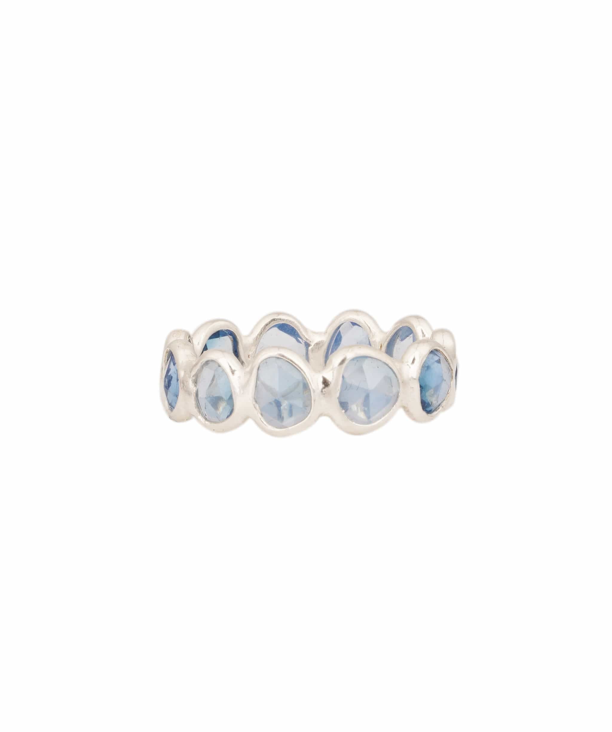 Blue Topaz Oval Eternity Ring ANC1767
