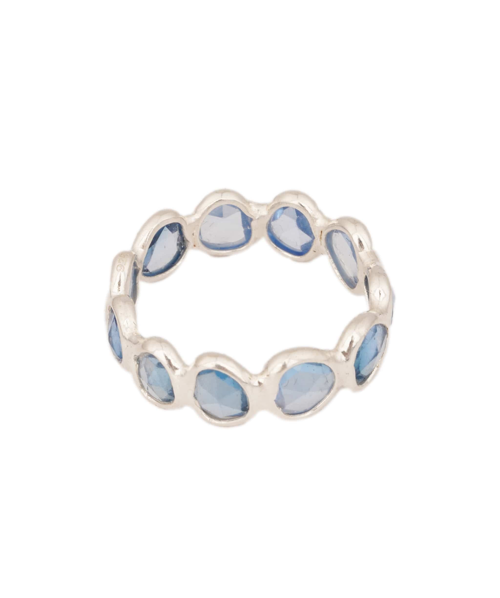 Blue Topaz Oval Eternity Ring ANC1767