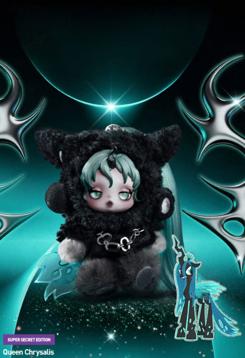 Taropudding SKULLPANDA × My Little Pony Series Plush Doll Pendant Blind Box by POP MART