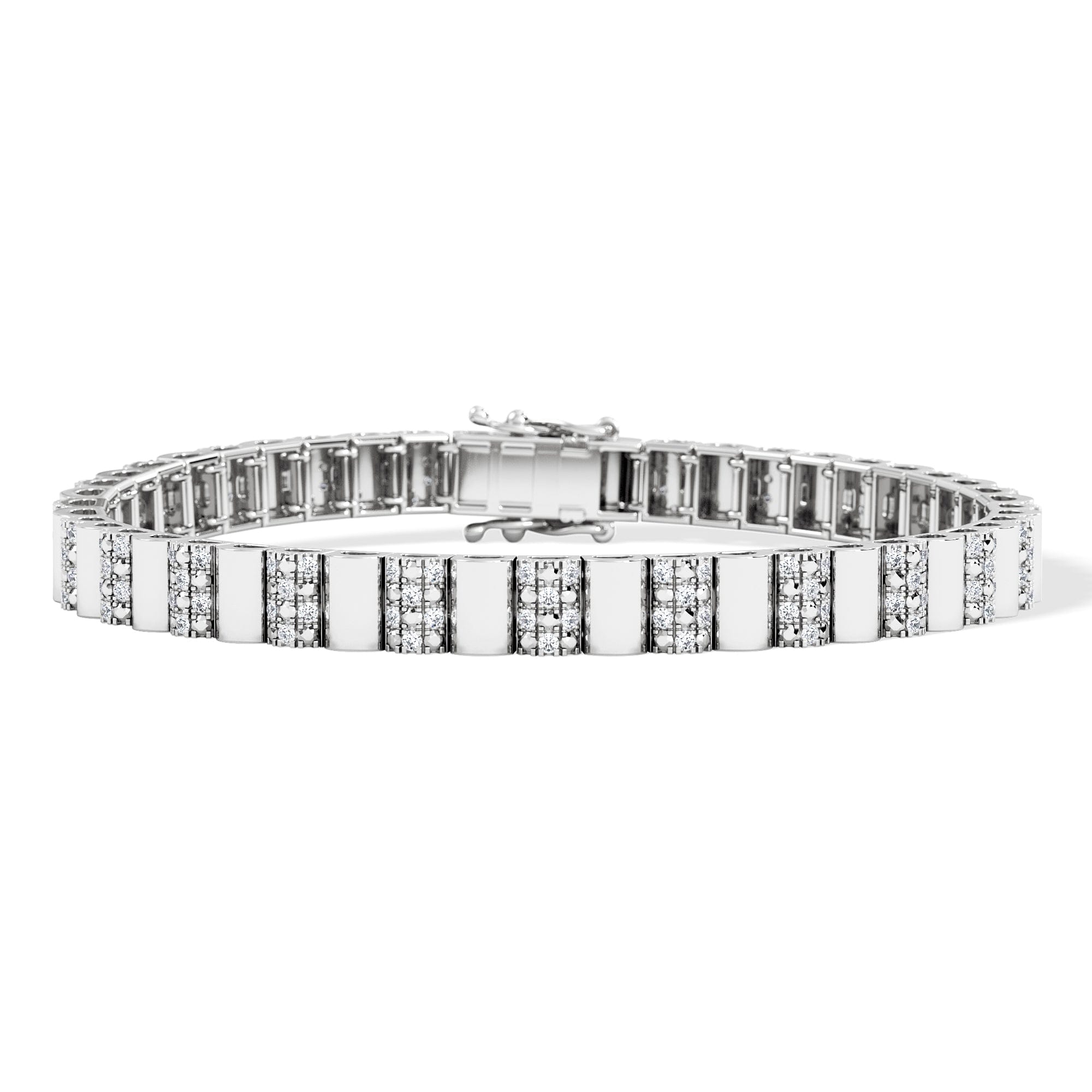 Diamond Contour 0.55ct Lab Diamond Bracelet in Sterling Silver
