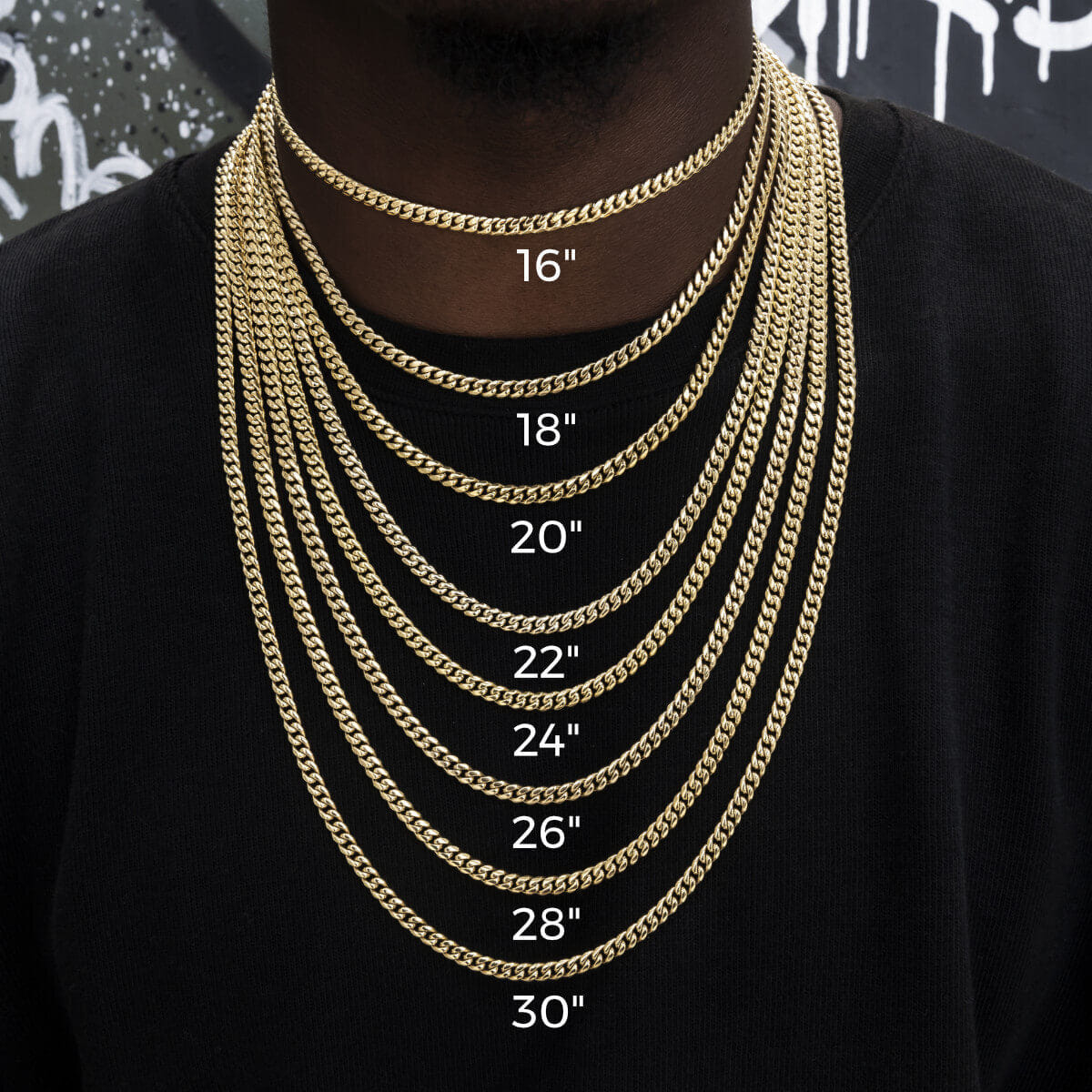 GLD Men Circular Chain in White Gold - TEST