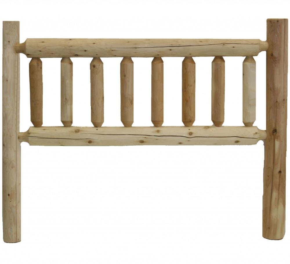 Vintage Natural Vintage Brown Finish Cedar Log Twin Headboard