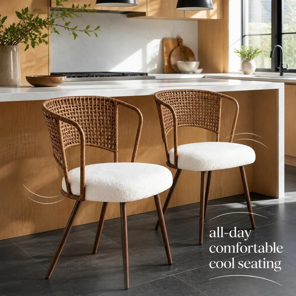 TWO GOODSILO Two Piece Dining Chair Set For Home And Kitchen