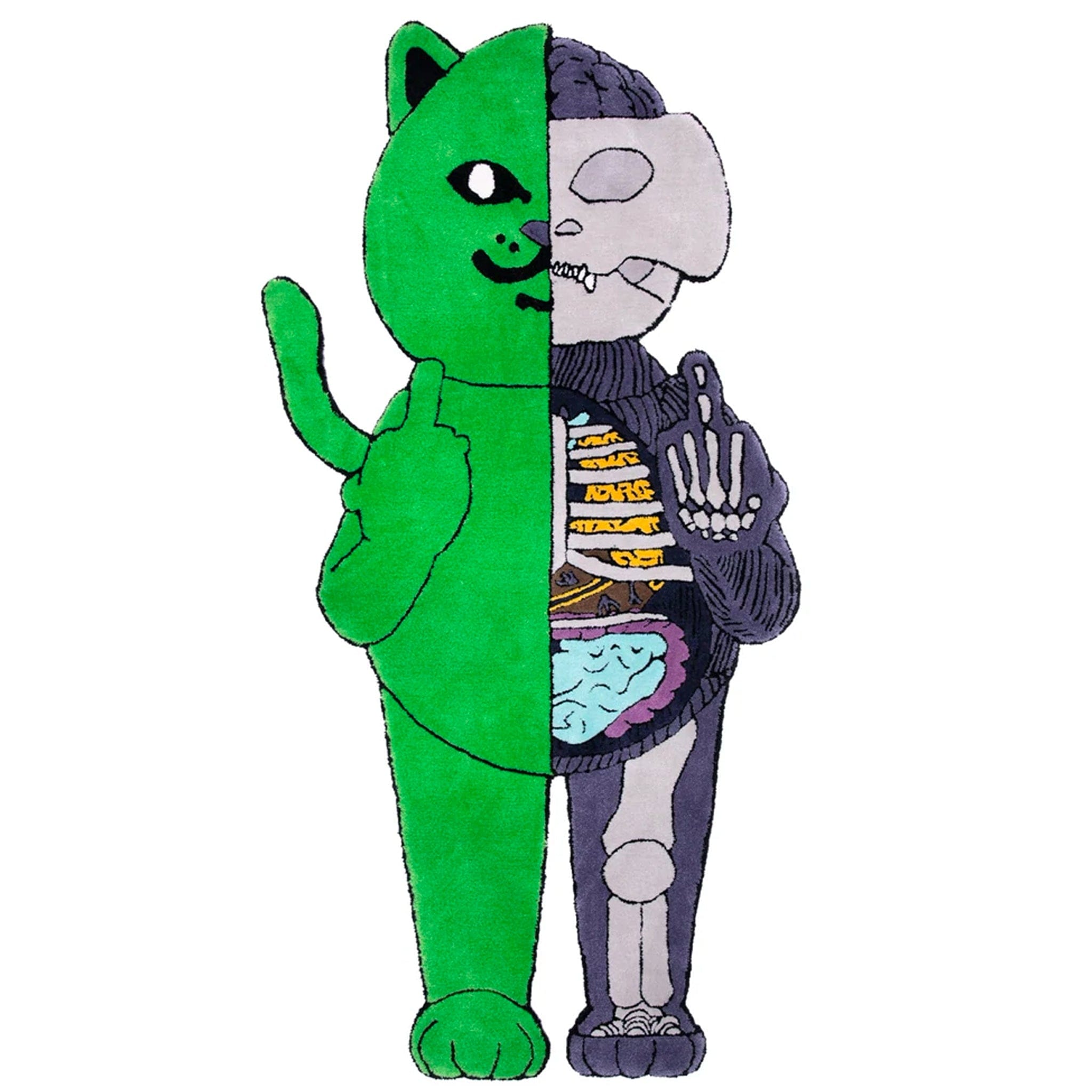Ripndip Alien Anatomy 6 Ft Rug