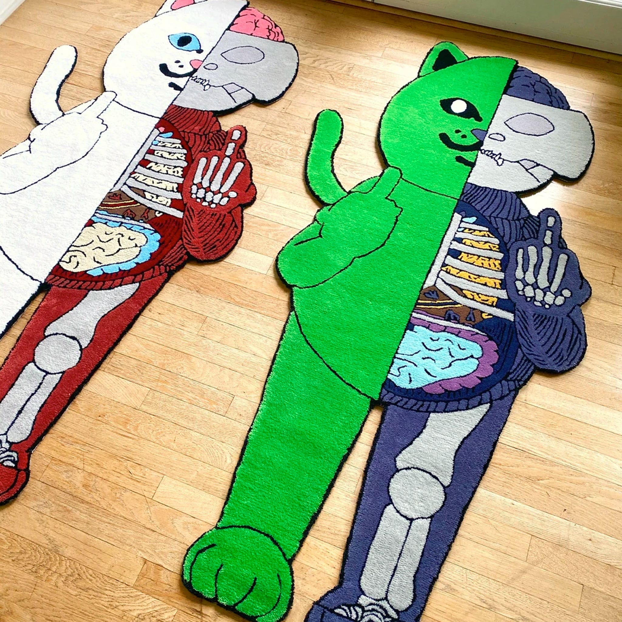 Ripndip Alien Anatomy 6 Ft Rug