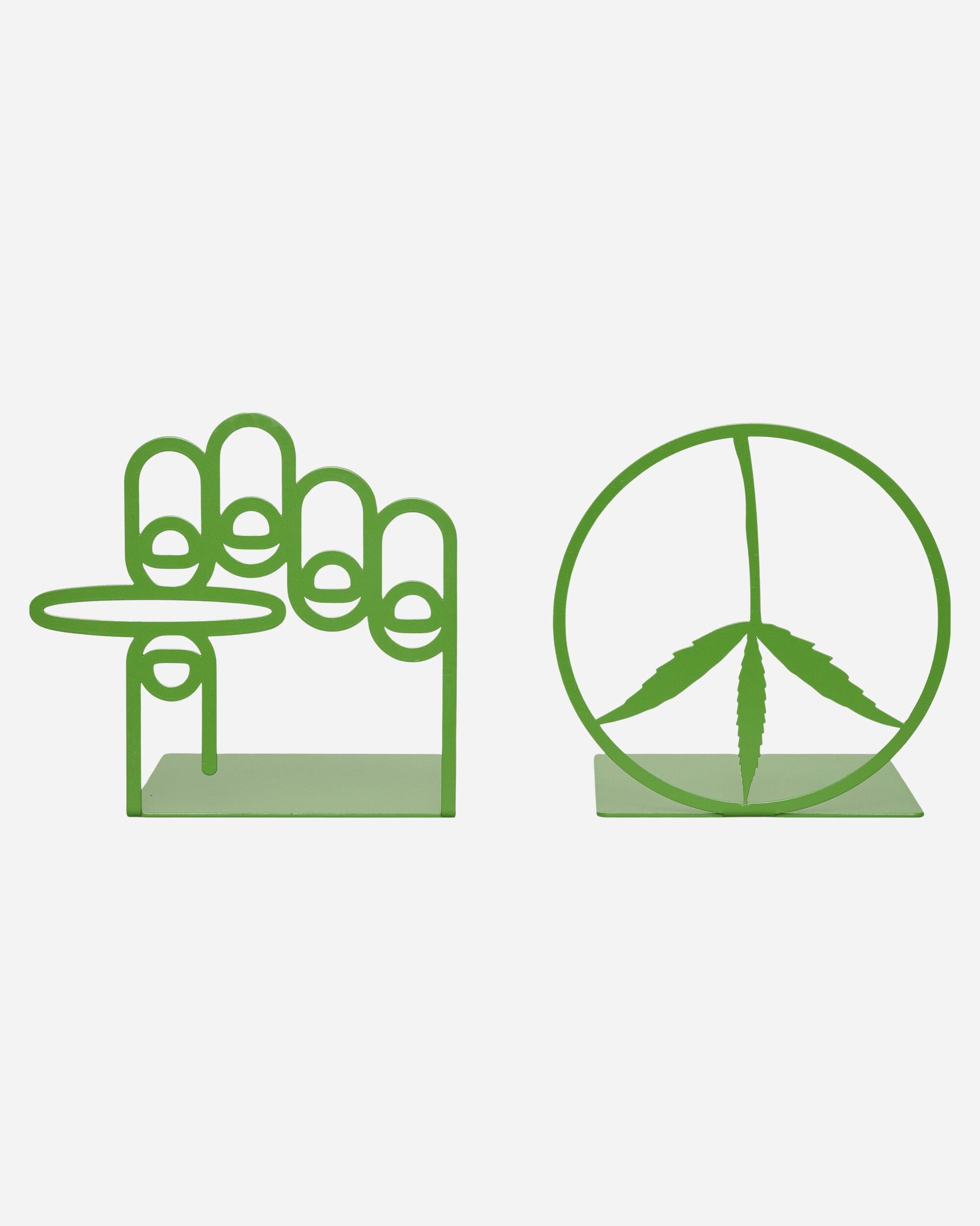 Mister Green Trifecta Bookends Green