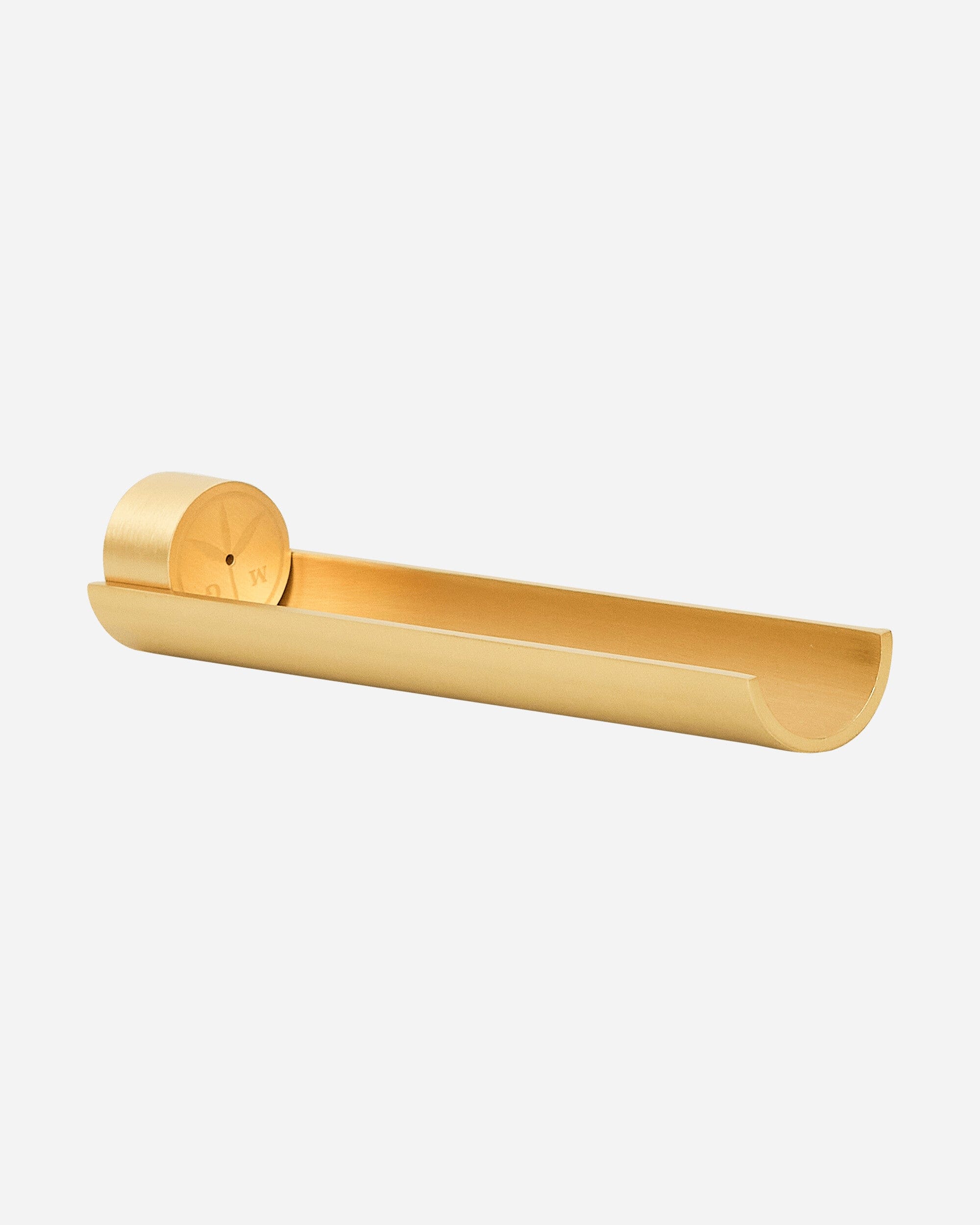 Mister Green Half Pipe W/ Cylinder Burner Brass