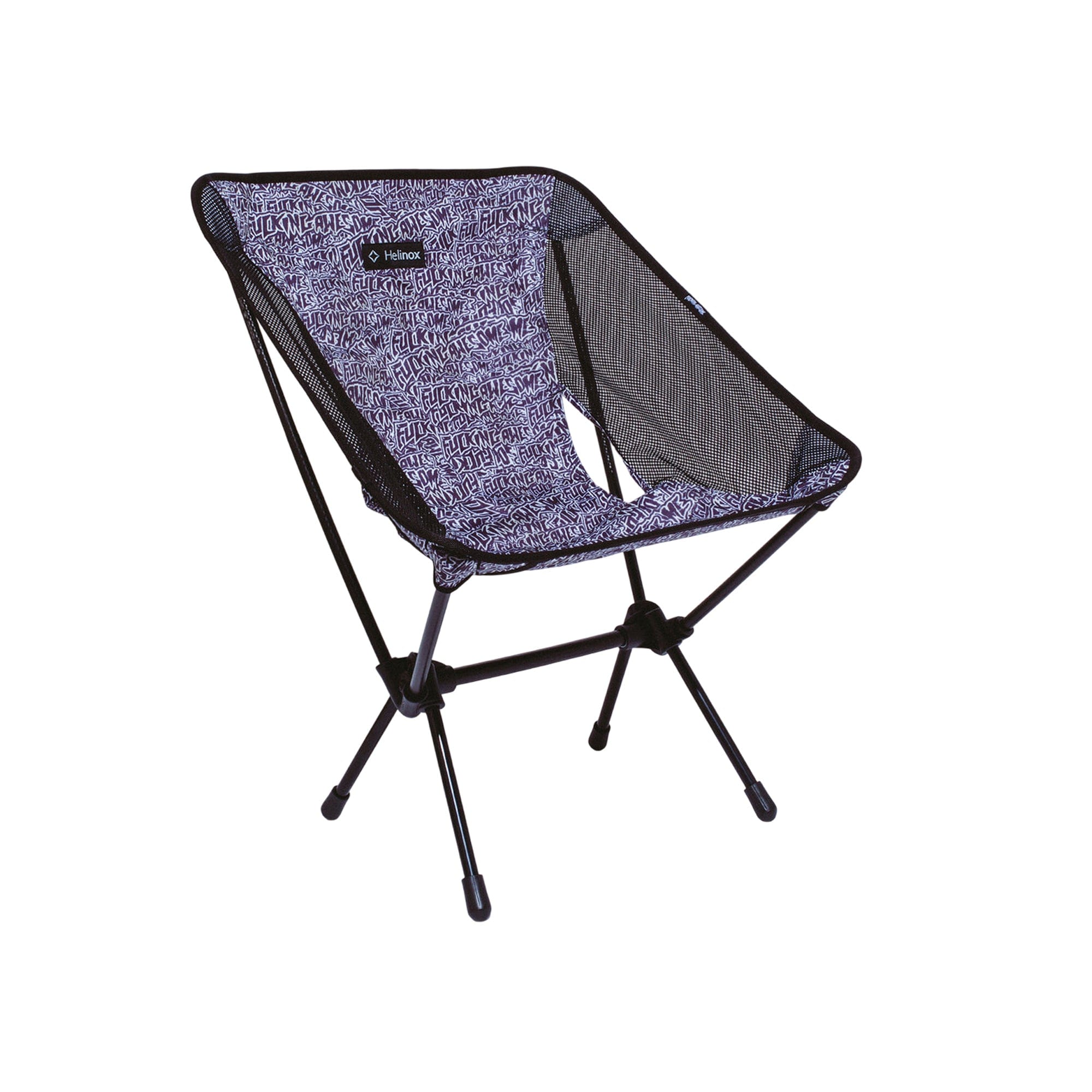 Fucking Awesome Burnt Stamp Helinox Chair - Black White