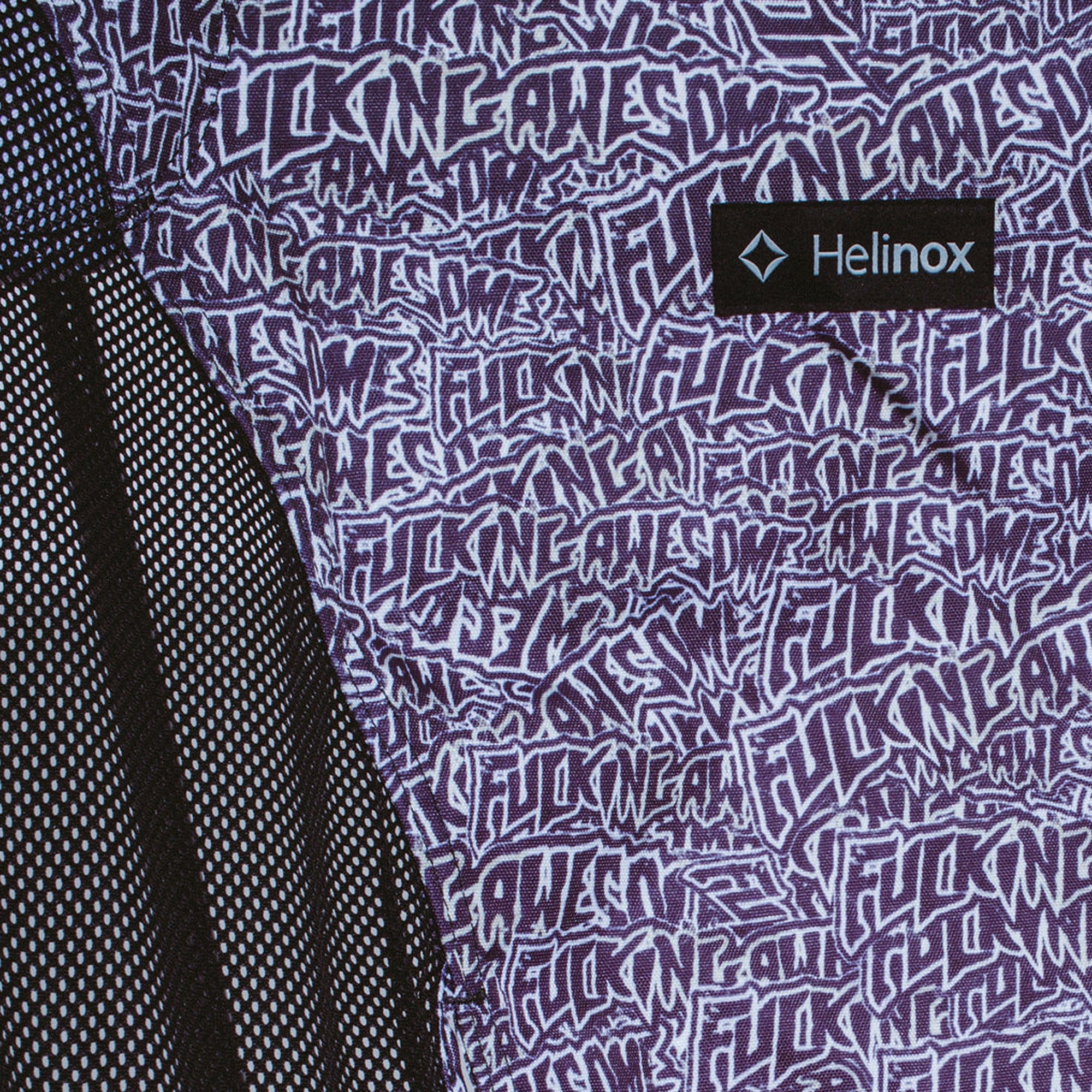 Fucking Awesome Burnt Stamp Helinox Chair - Black White