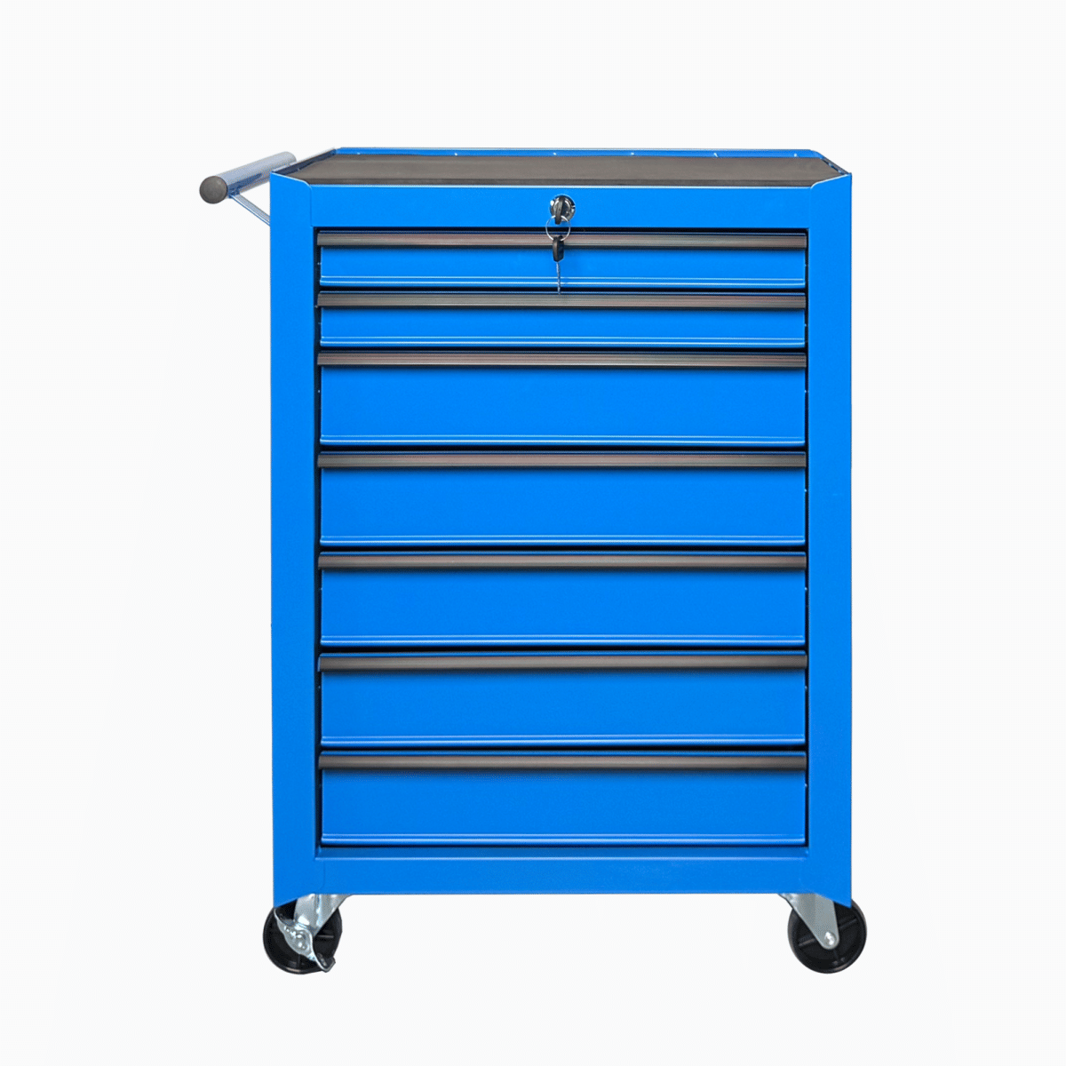Drawer Streamdale Rolling 7 - Drawer Metal Tool Chest and Cabinet Storage Box - Blue