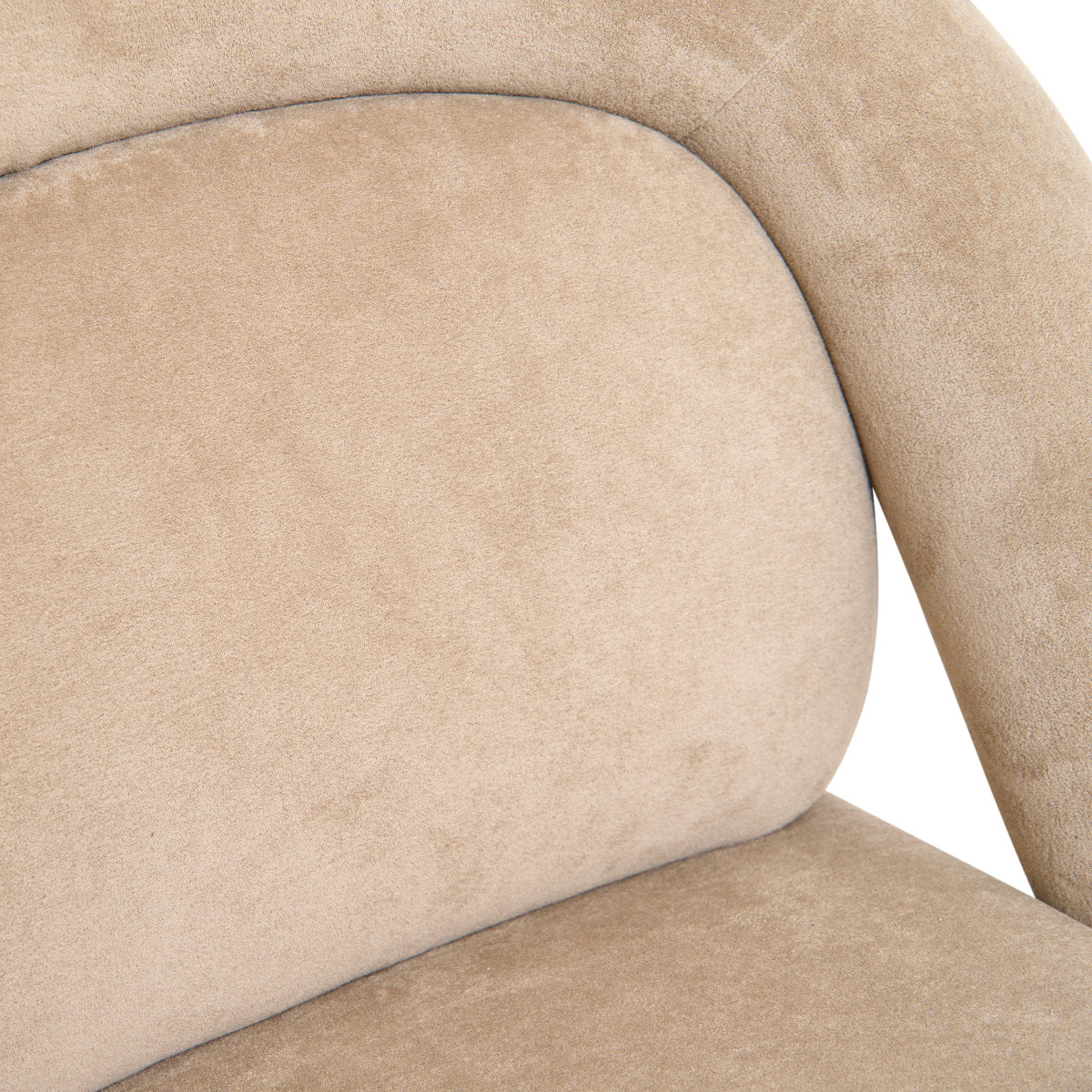 Velvet Streamdale Velvet Accent Lounge Chair, Darkbeige