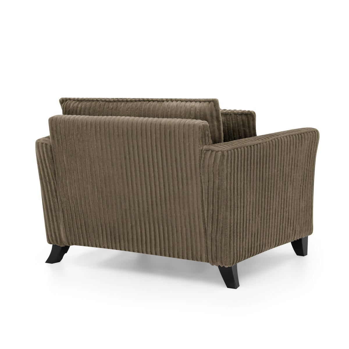 And Streamdale Comfortable Brown Lazy Sofa Chair with Armrests and Cushion