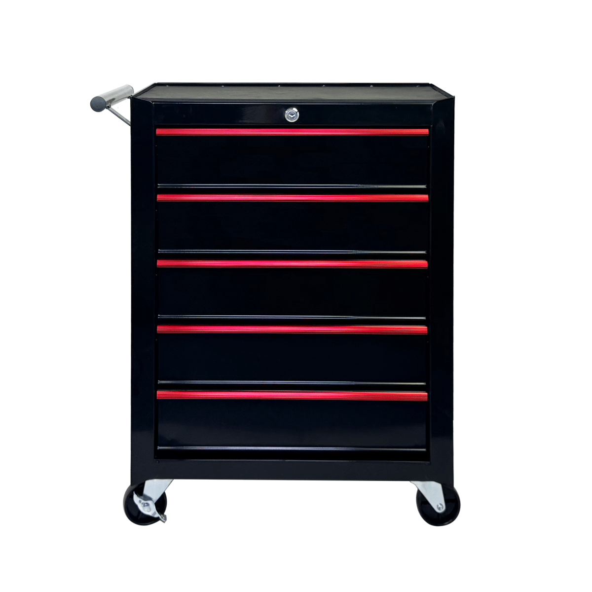 Drawer Streamdale Rolling Metal 5 - Drawer Tool Chest and Cabinet Storage Box - Black