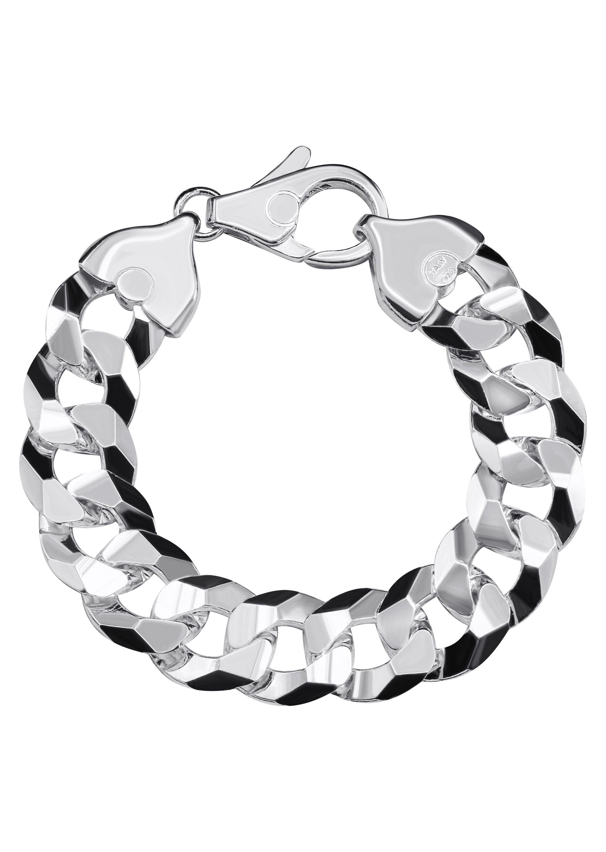 Manufacturer 43 Silver White Curb Bracelet