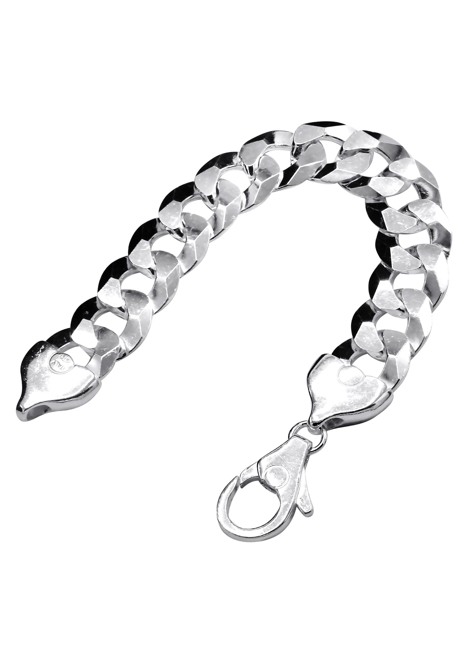 Manufacturer 43 Silver White Curb Bracelet