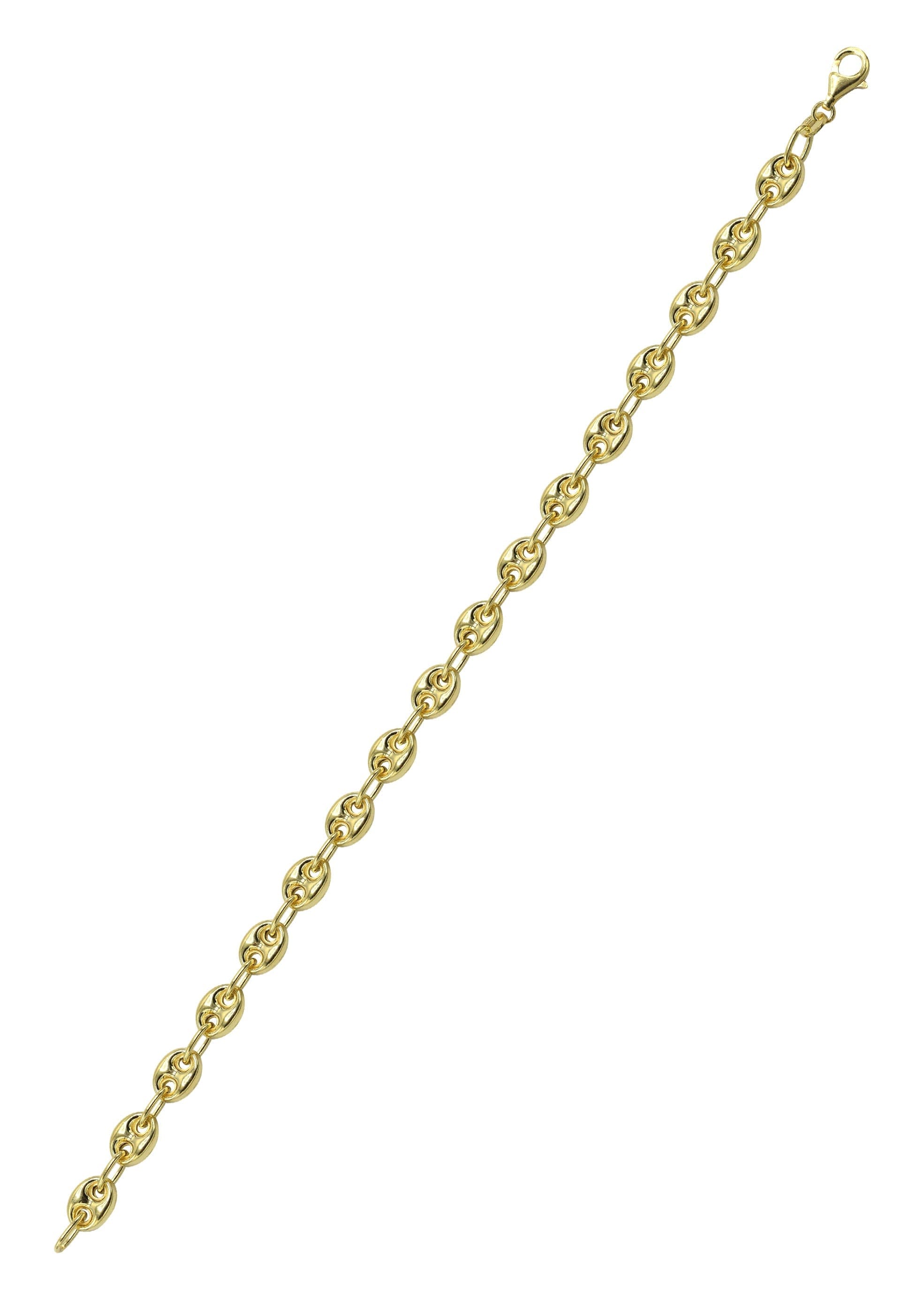 Manufacturer 43 Silver Gold Puff Bracelet