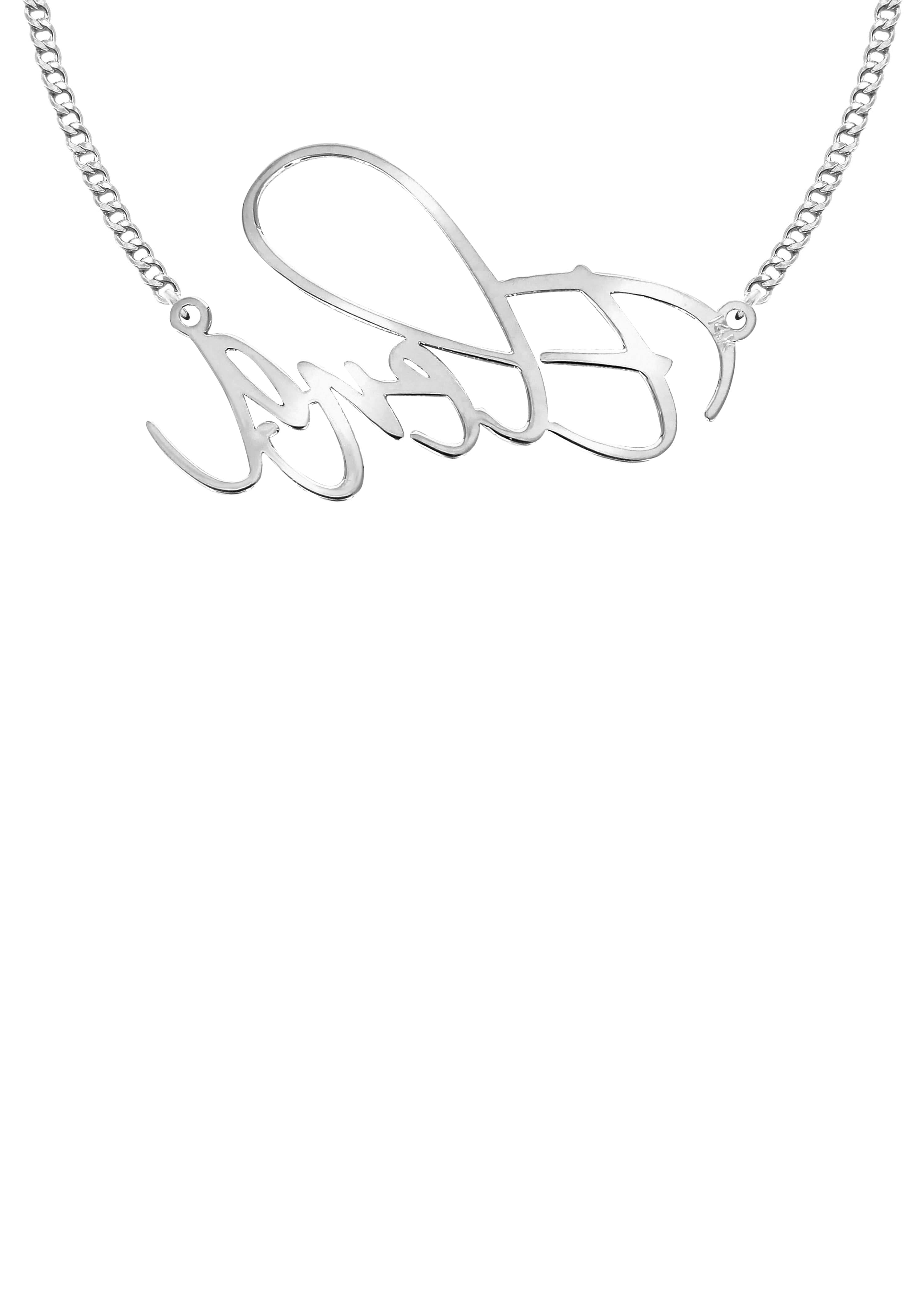 Manufacturer 16 14K Gold Plain White Gold Name Plate Necklace | Style #76