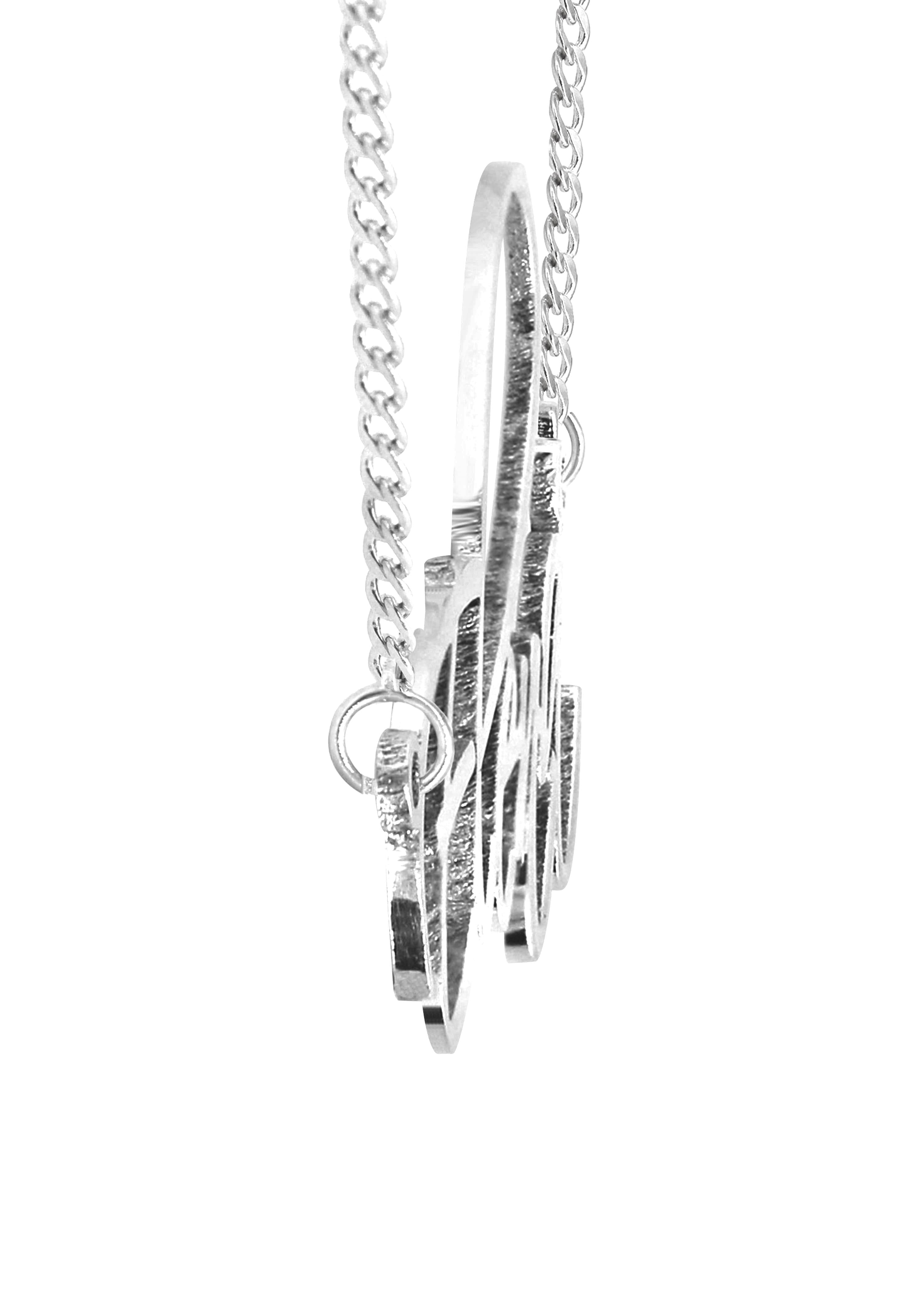 Manufacturer 16 14K Gold Plain White Gold Name Plate Necklace | Style #76