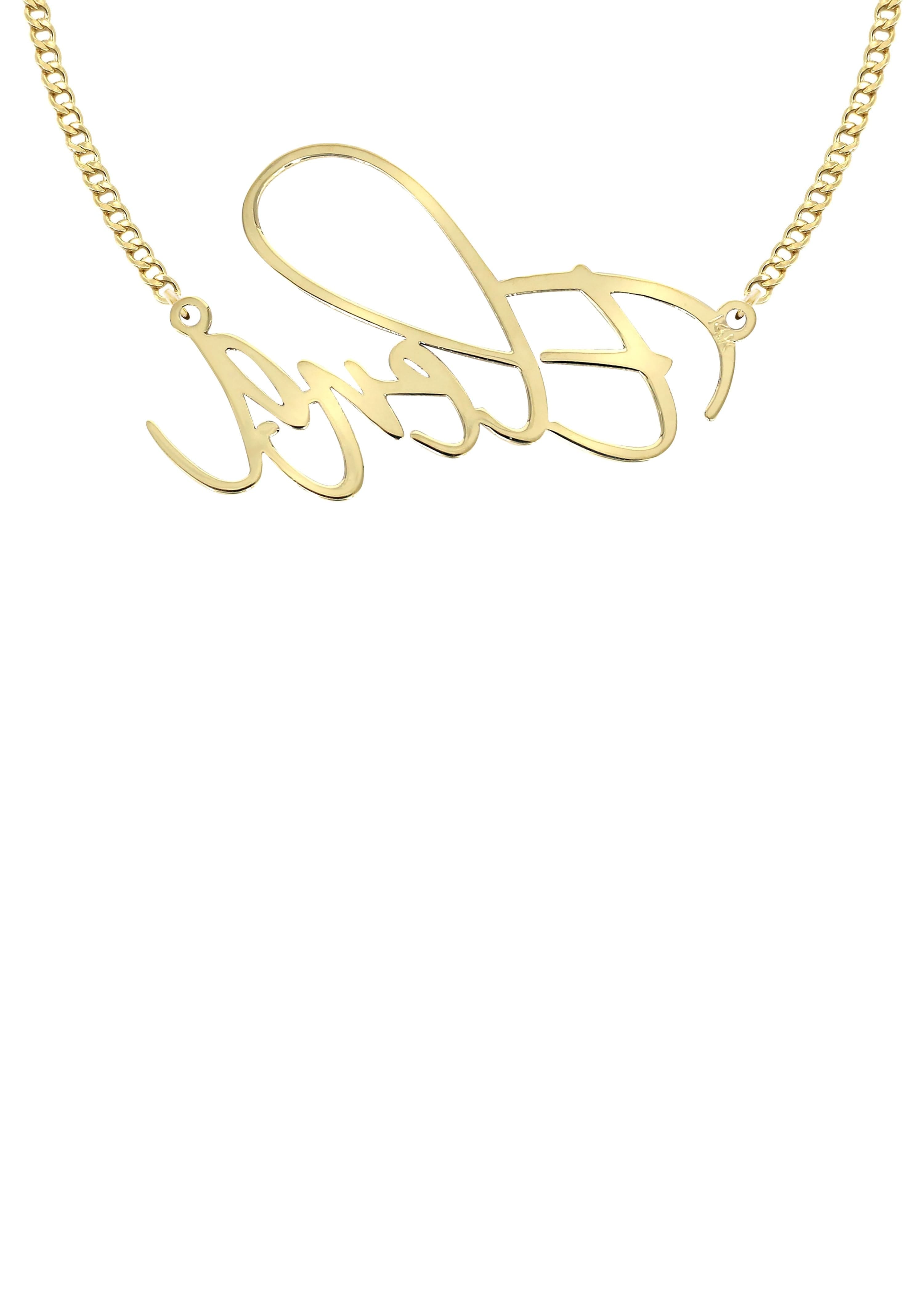 Manufacturer 16 14K Gold Plain Gold Name Plate Necklace | Style #54
