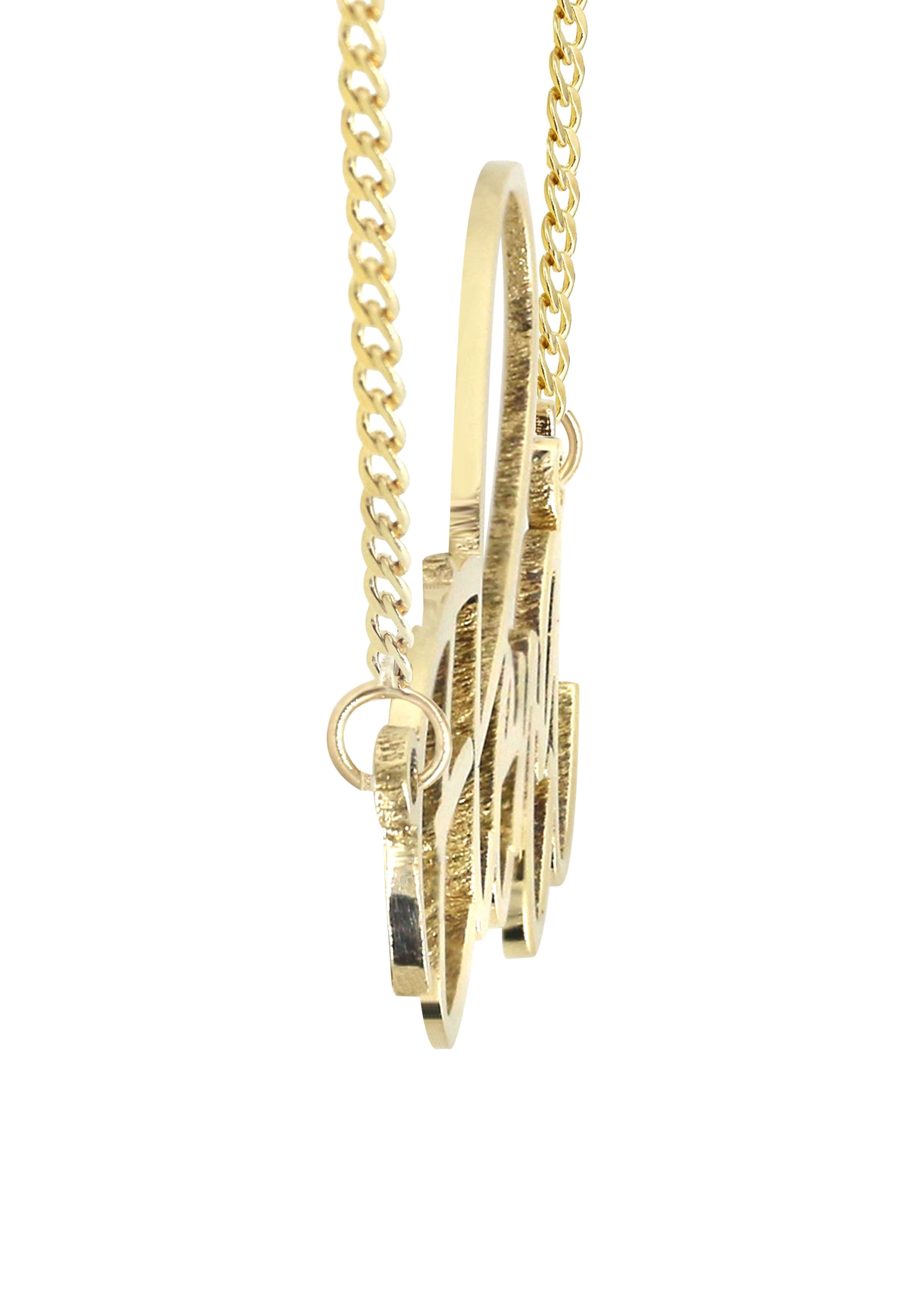 Manufacturer 16 14K Gold Plain Gold Name Plate Necklace | Style #54