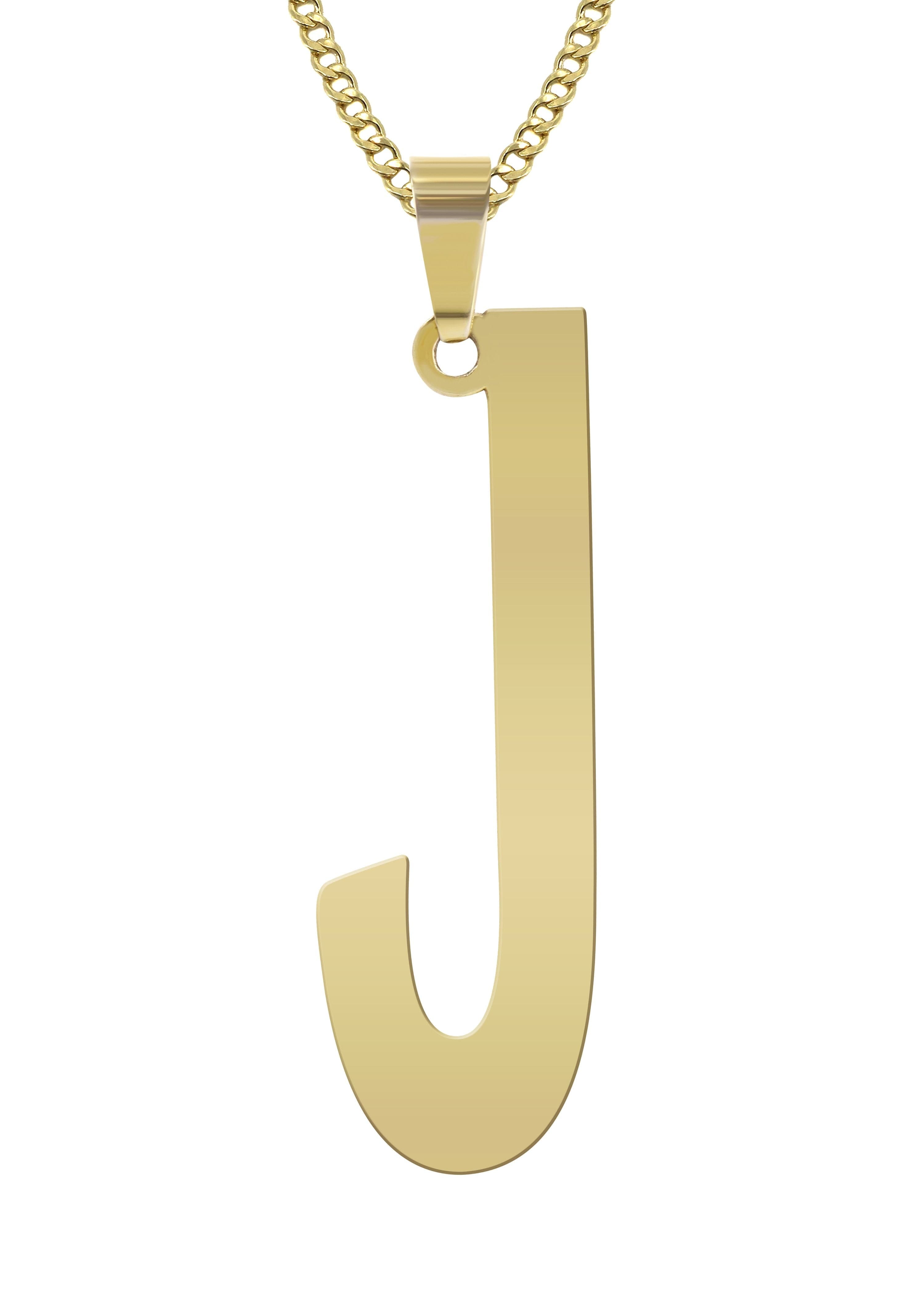 Manufacturer 16 14K Gold Single Letter Name Plate Necklace | Style #92