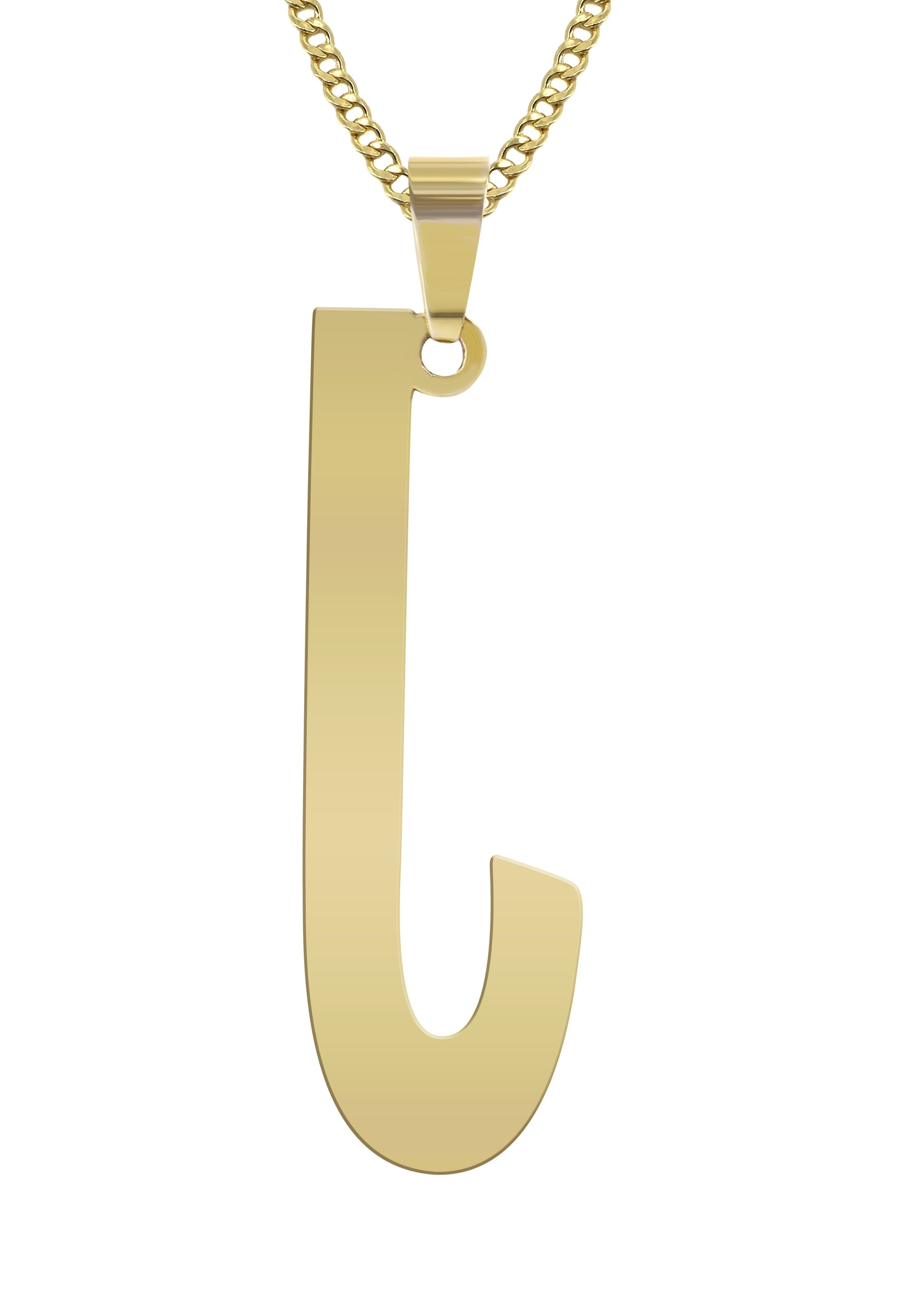 Manufacturer 16 14K Gold Single Letter Name Plate Necklace | Style #92