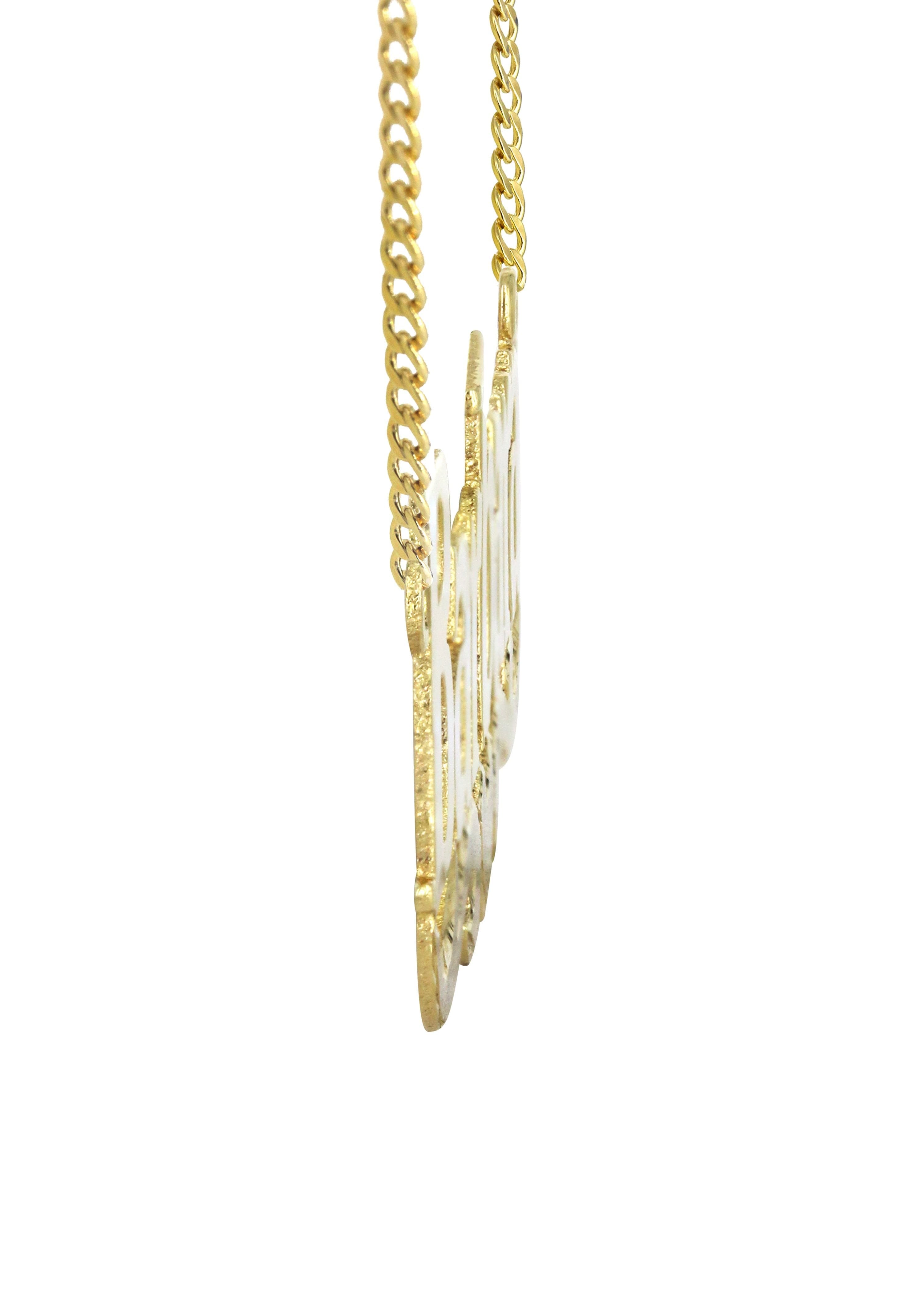 Manufacturer 16 14K Gold Diamond Cut Name Plate Necklace | Style #121