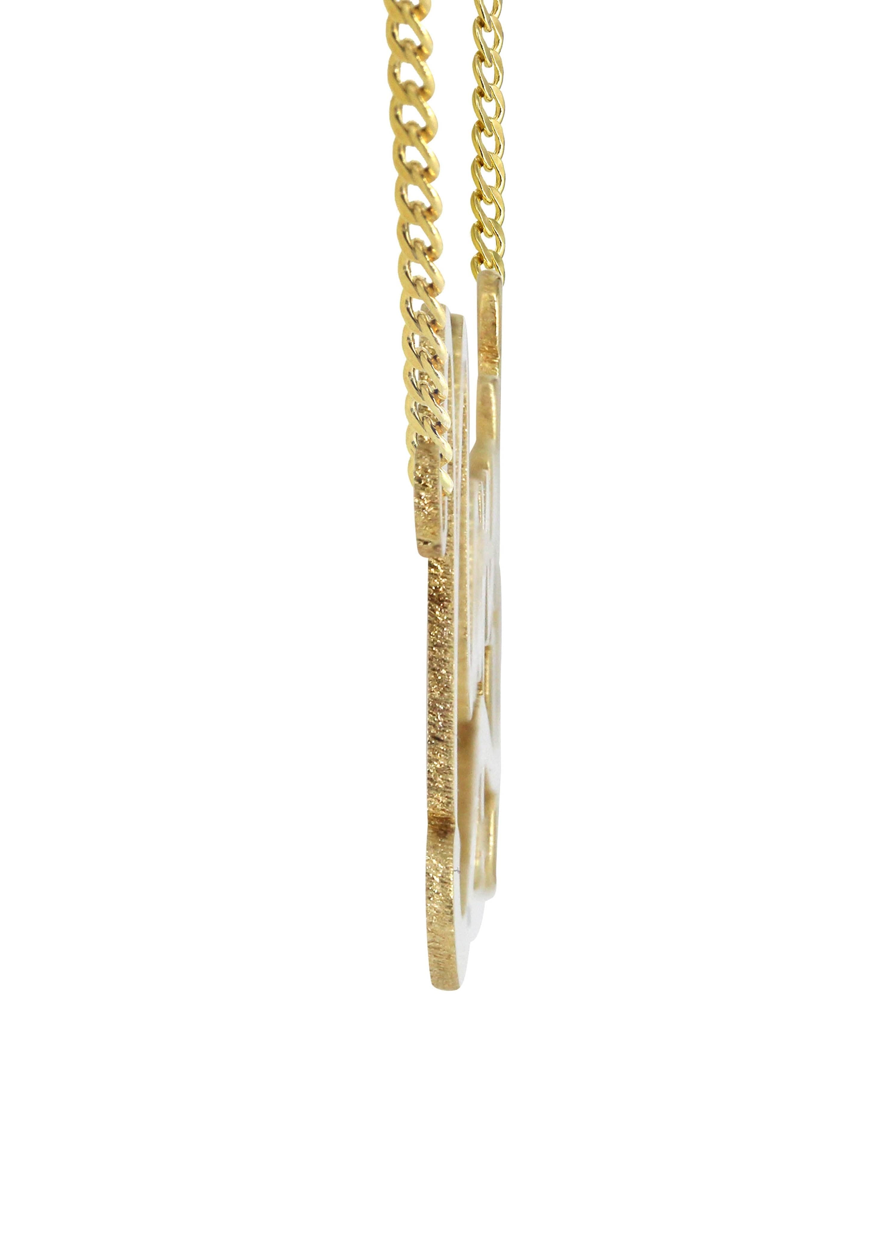 Manufacturer 16 14K Gold Plain Name Plate Necklace | Style #95