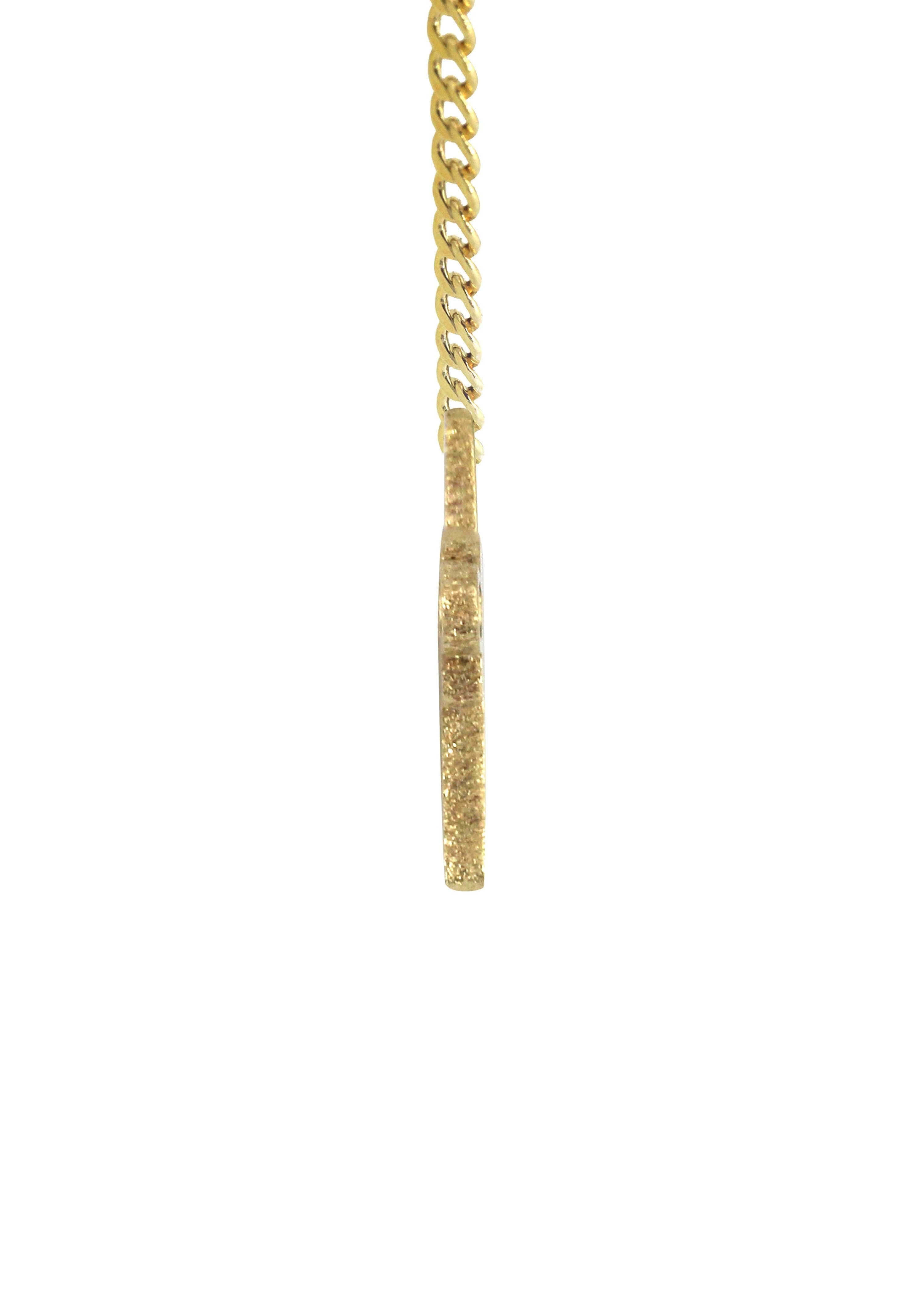 Manufacturer 16 14K Gold Script Name Plate Necklace | Style #5