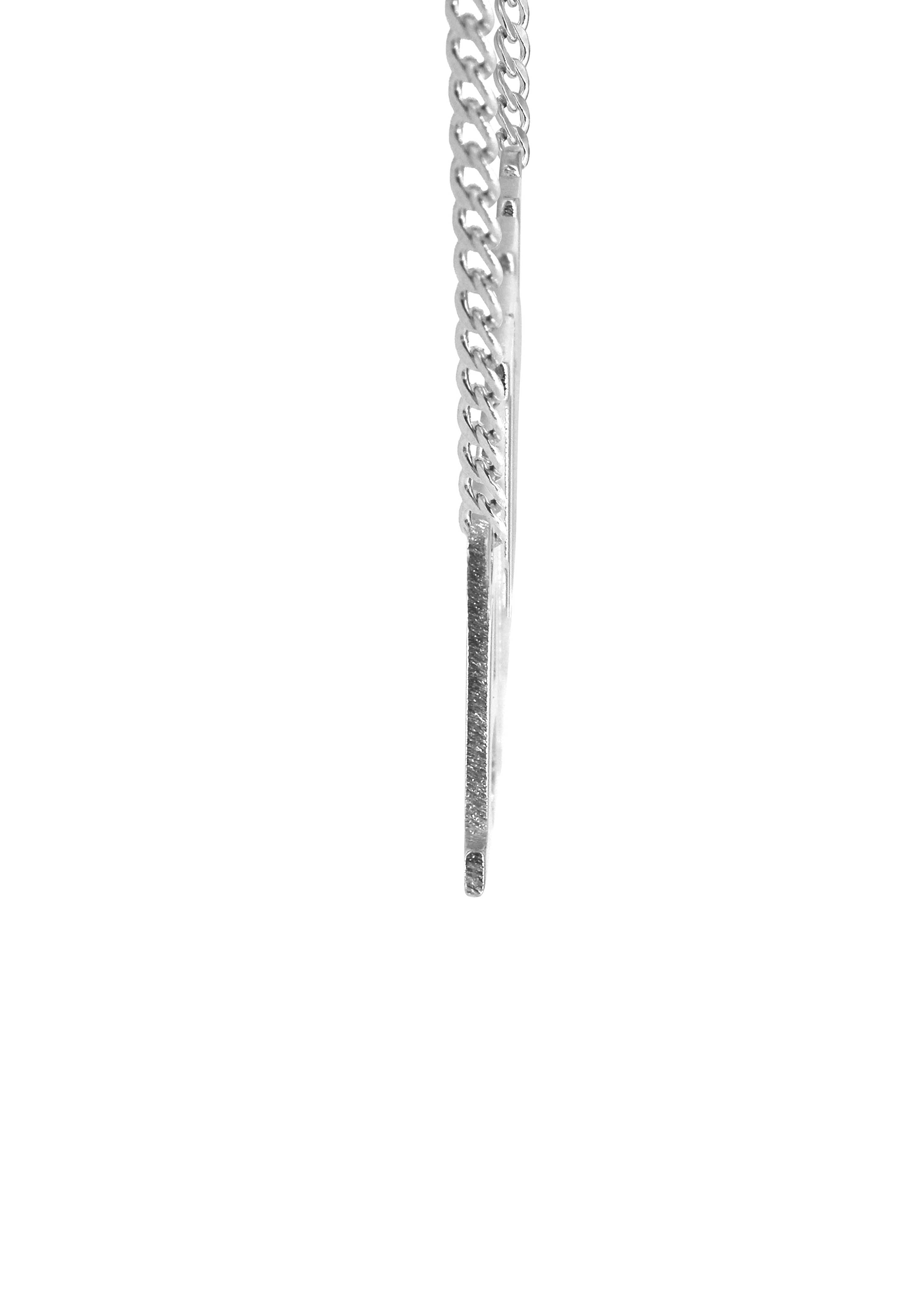 Manufacturer 16 14K White Gold Name Plate Necklace | Style #81
