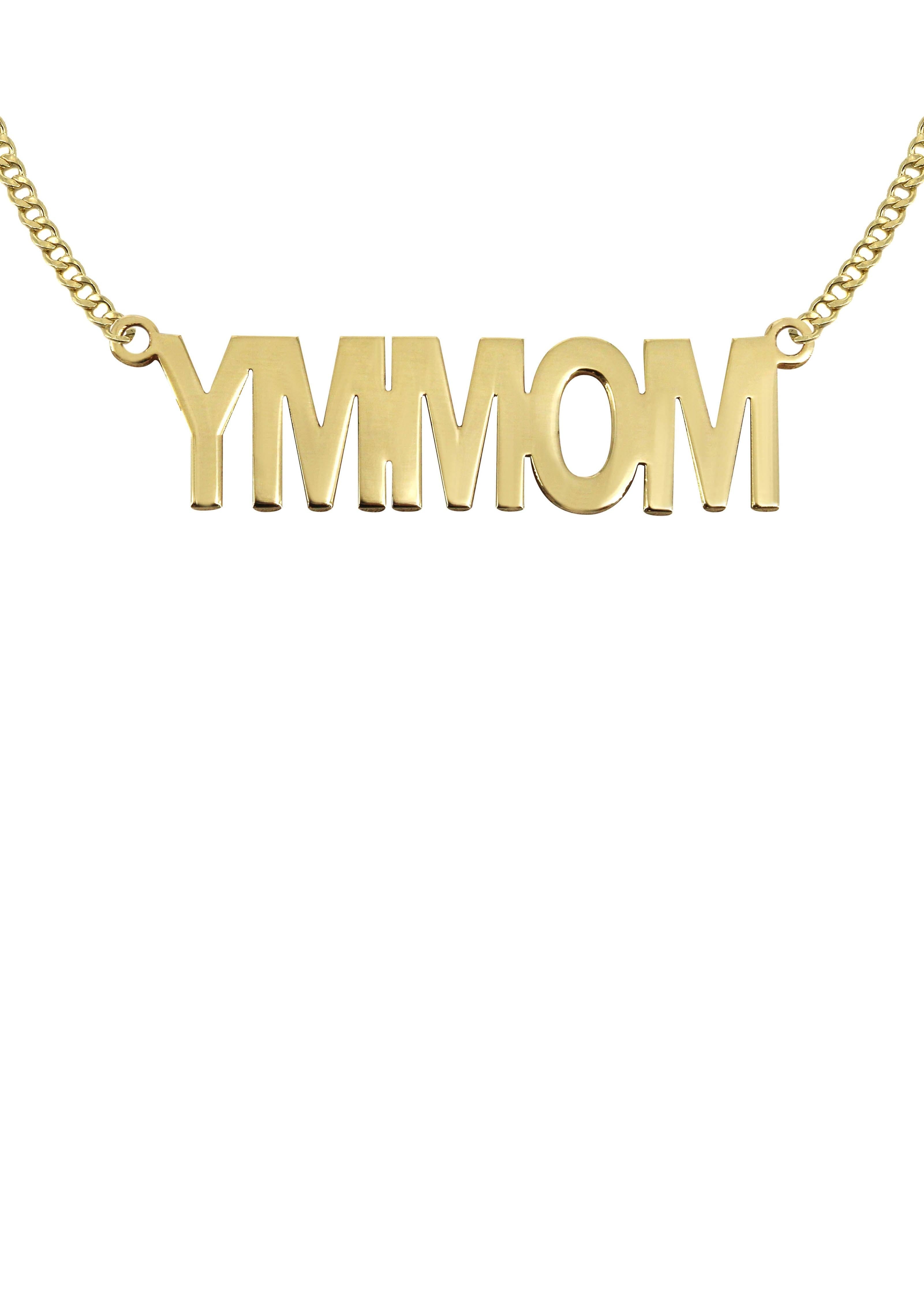 Manufacturer 16 14K Gold Mommy Name Plate Necklace | Style #122