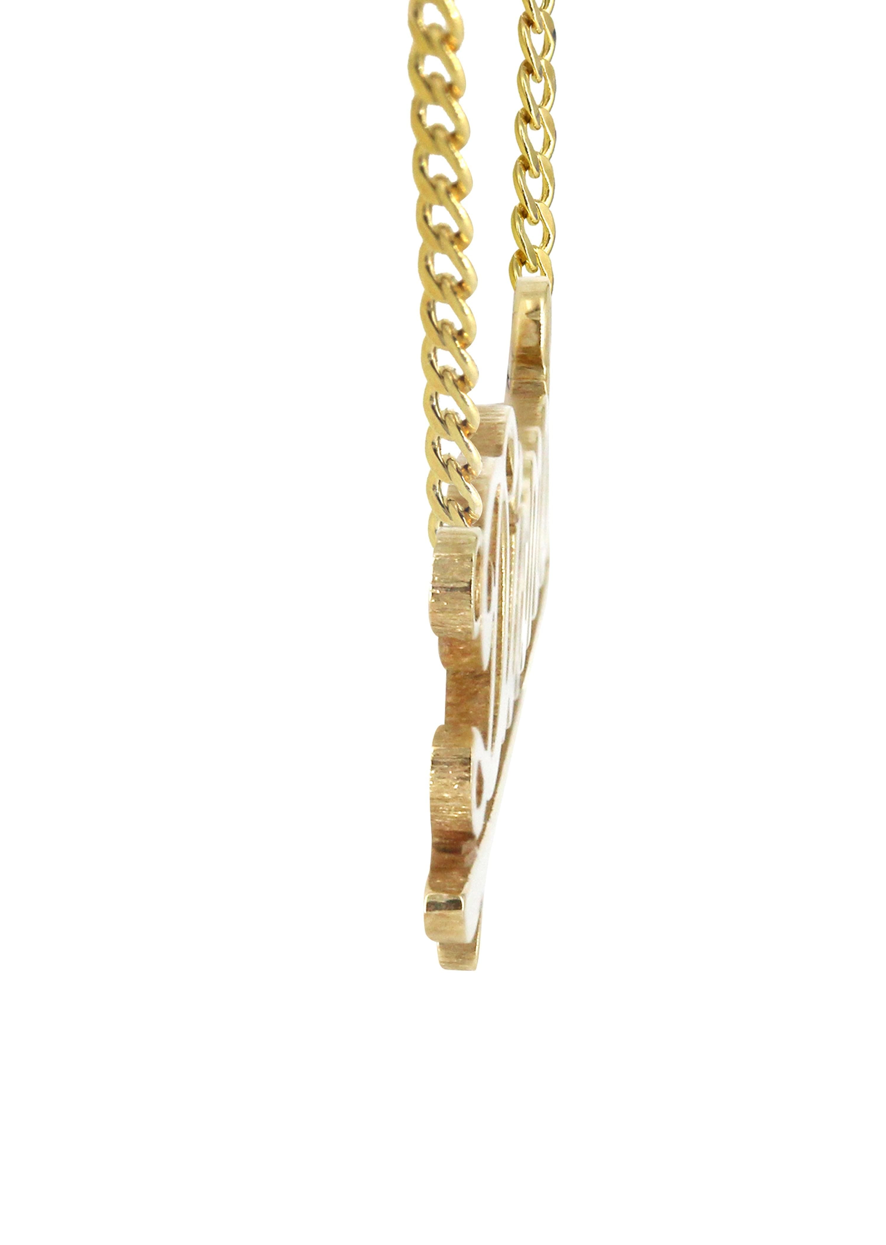 Manufacturer 16 14K Gold Plain Gold Name Plate Necklace | Style #32