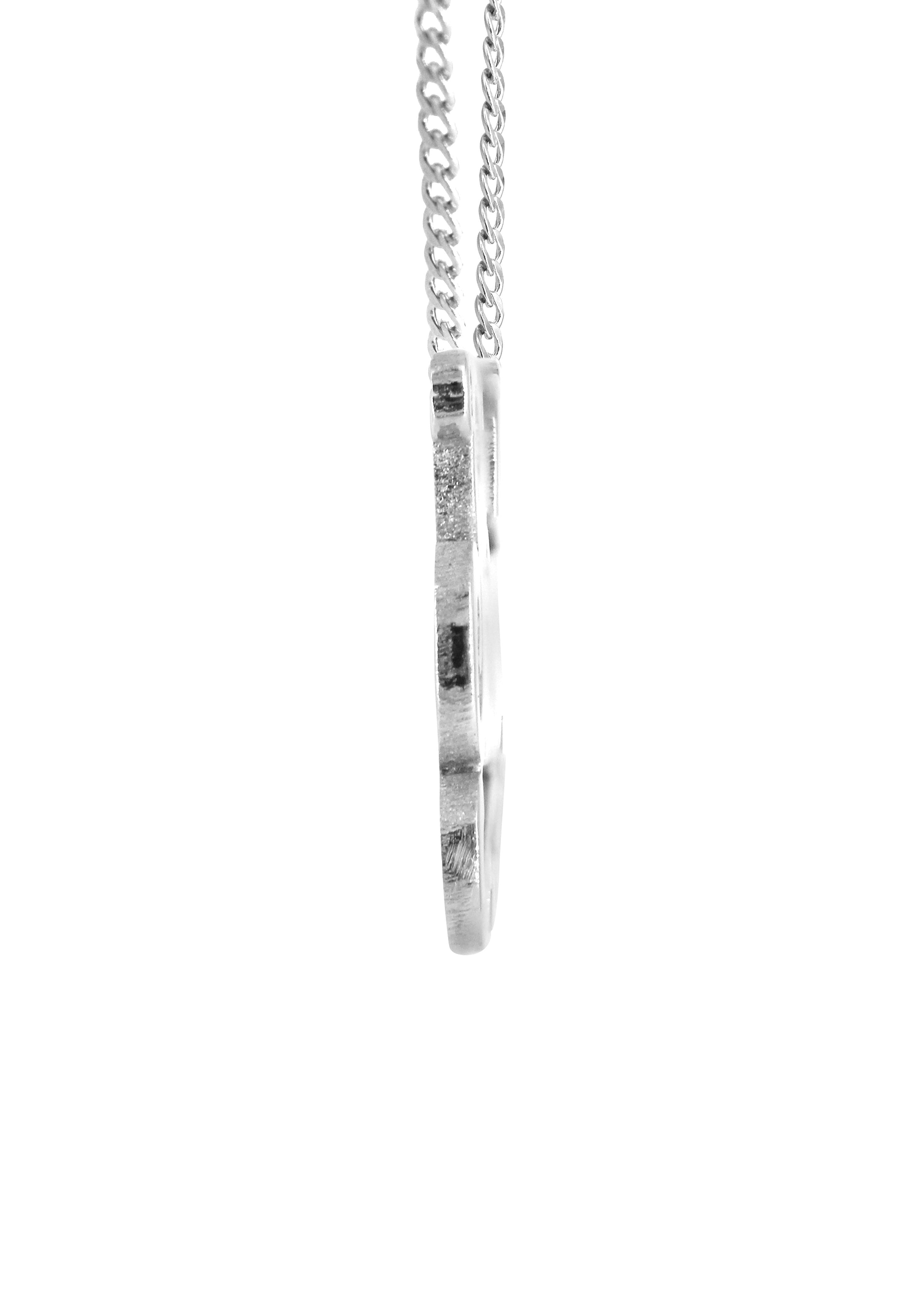 Manufacturer 16 14K White Gold Name Plate Necklace | Style #123
