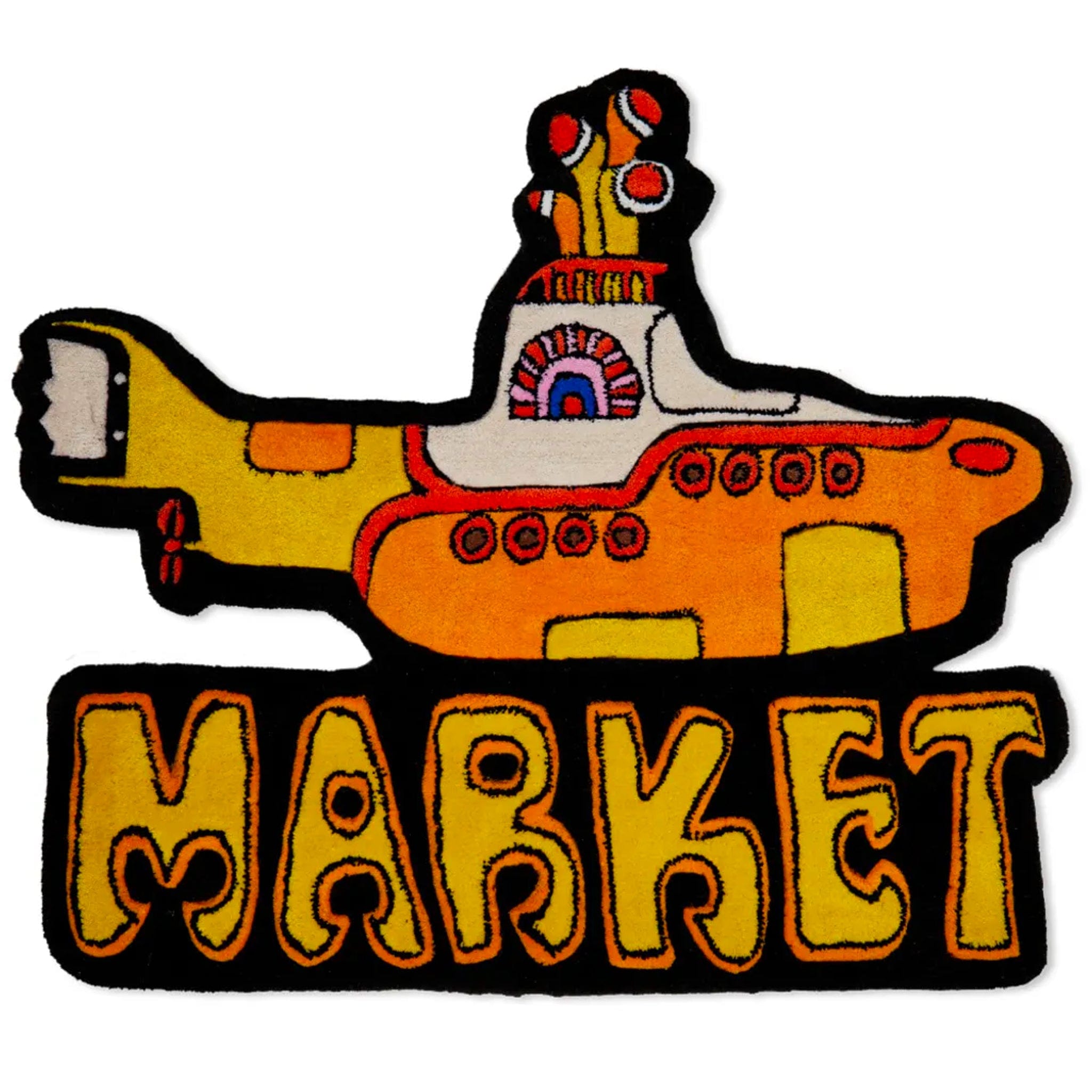 Market x BEATLES YELLOW SUBMARINE PLUSH RUG YELLOW