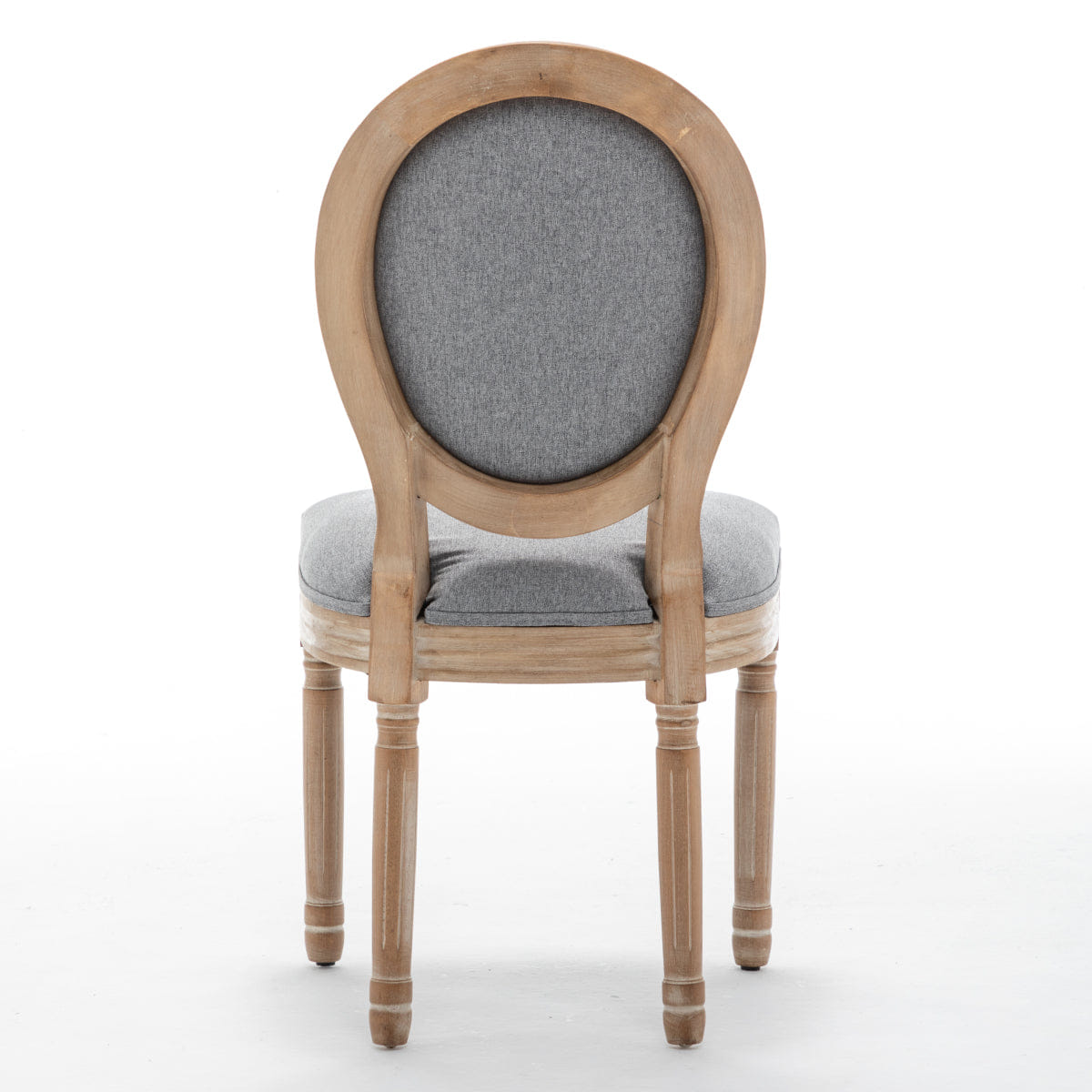 !SOLID Streamdale Farmhouse Solid Wood Dining Chairs, Grey, Set of 2
