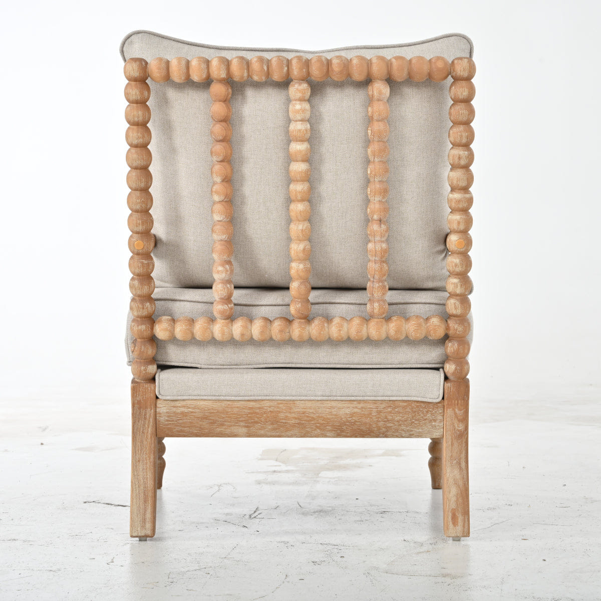 WOOD Streamdale Rubber Wood Upholstered Accent Chair with High - Density Cushion