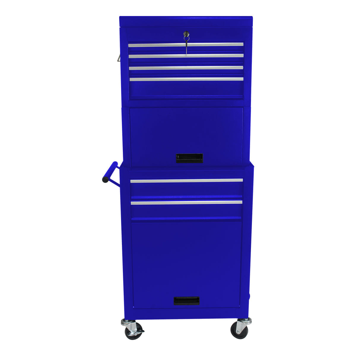 Drawer Streamdale 6 - Drawer Rolling Tool Chest & Detachable Storage Cabinet, Blue