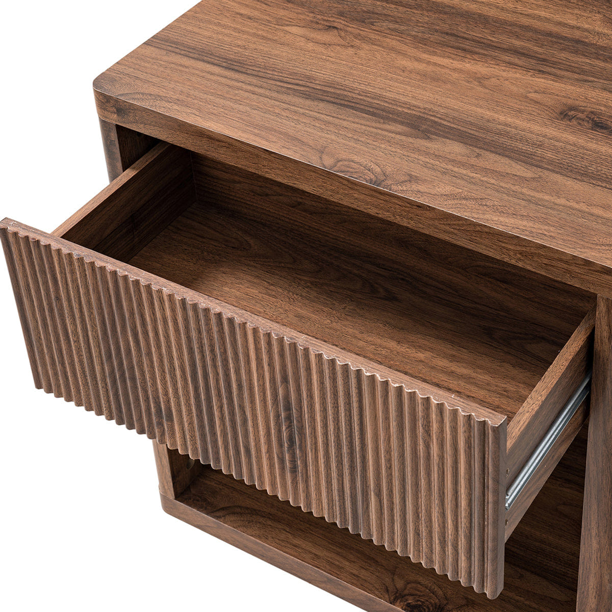 Drawer Streamdale Modern Fluted Nightstand with Drawer Storage