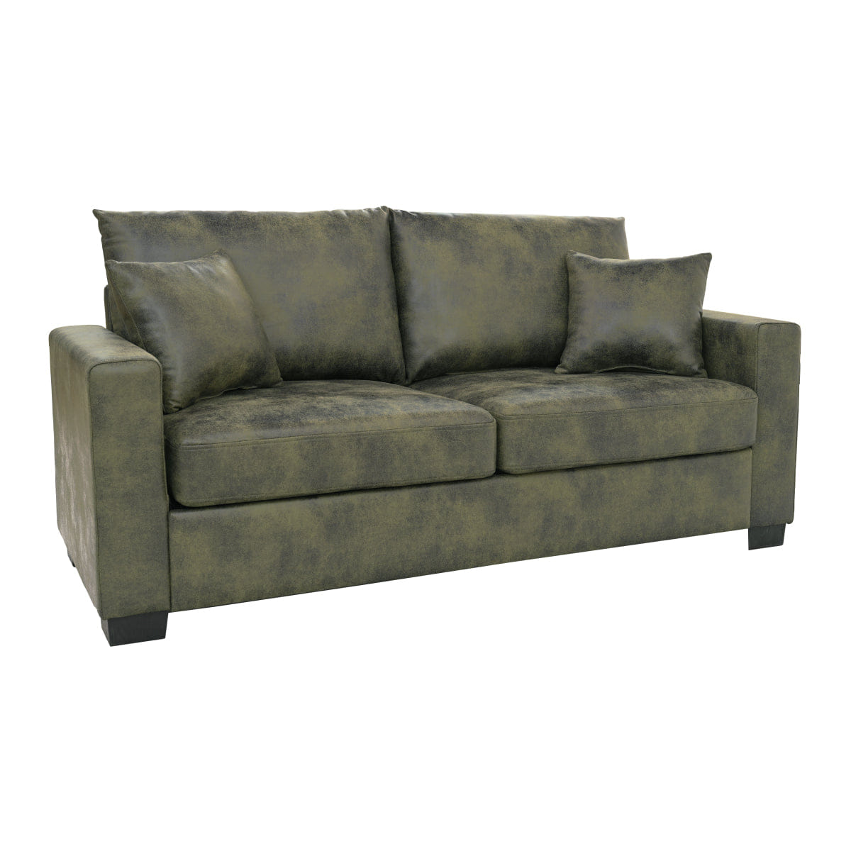TWO Streamdale 69 - Inch Foil 2 - Seater Sofa with Two Throw Pillows