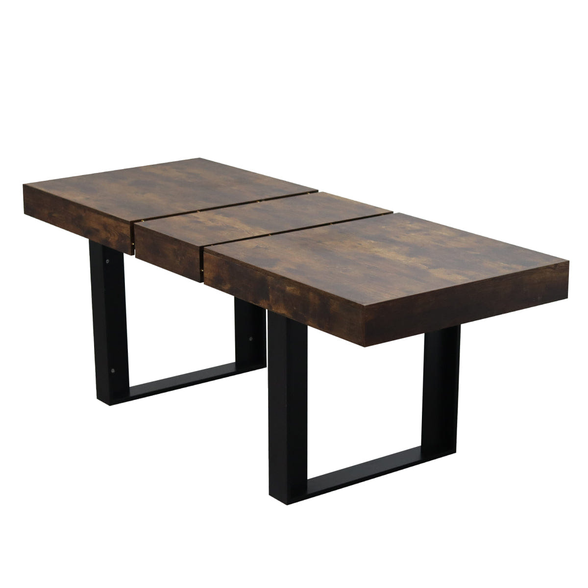 WOOD Streamdale Extendable Wood & Black Dining Table for 6 - 10 (160 - 200 cm)