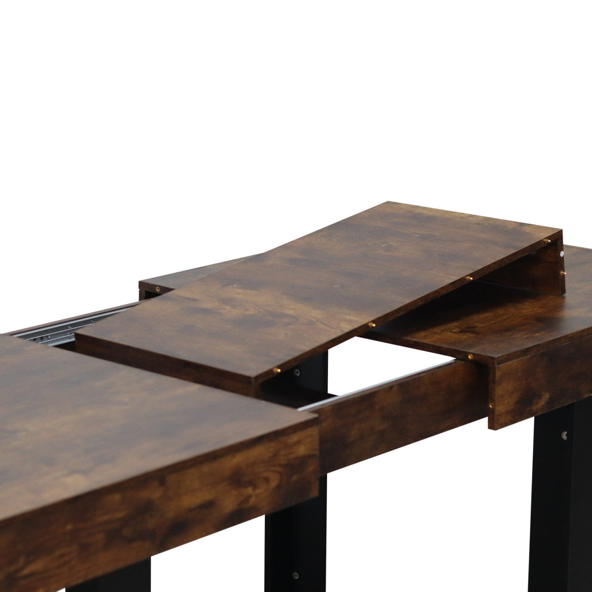 WOOD Streamdale Extendable Wood & Black Dining Table for 6 - 10 (160 - 200 cm)