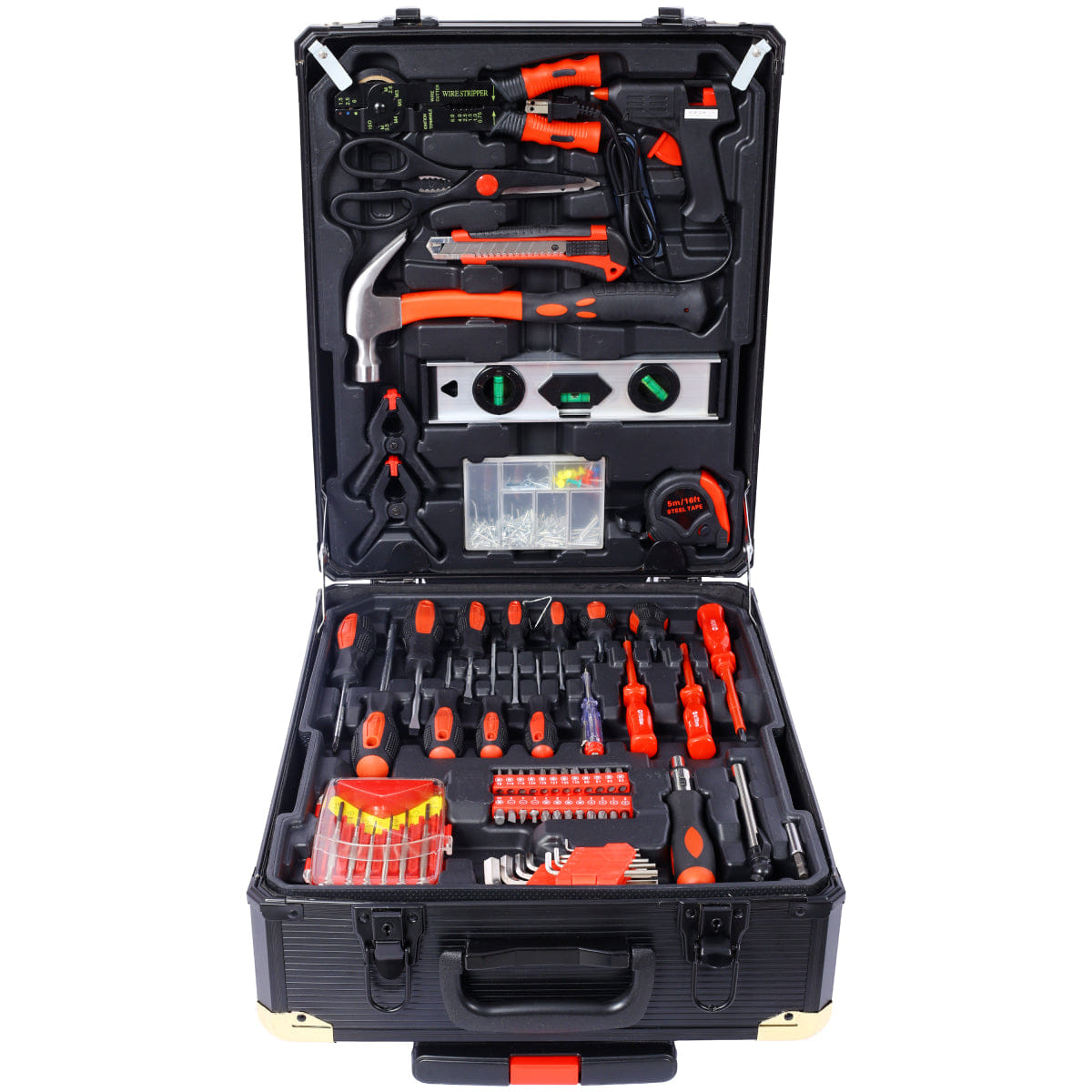 Drawer Streamdale 969 - Piece Home Repair Tool Set with 4 - Drawer Rolling Storage Case - Black