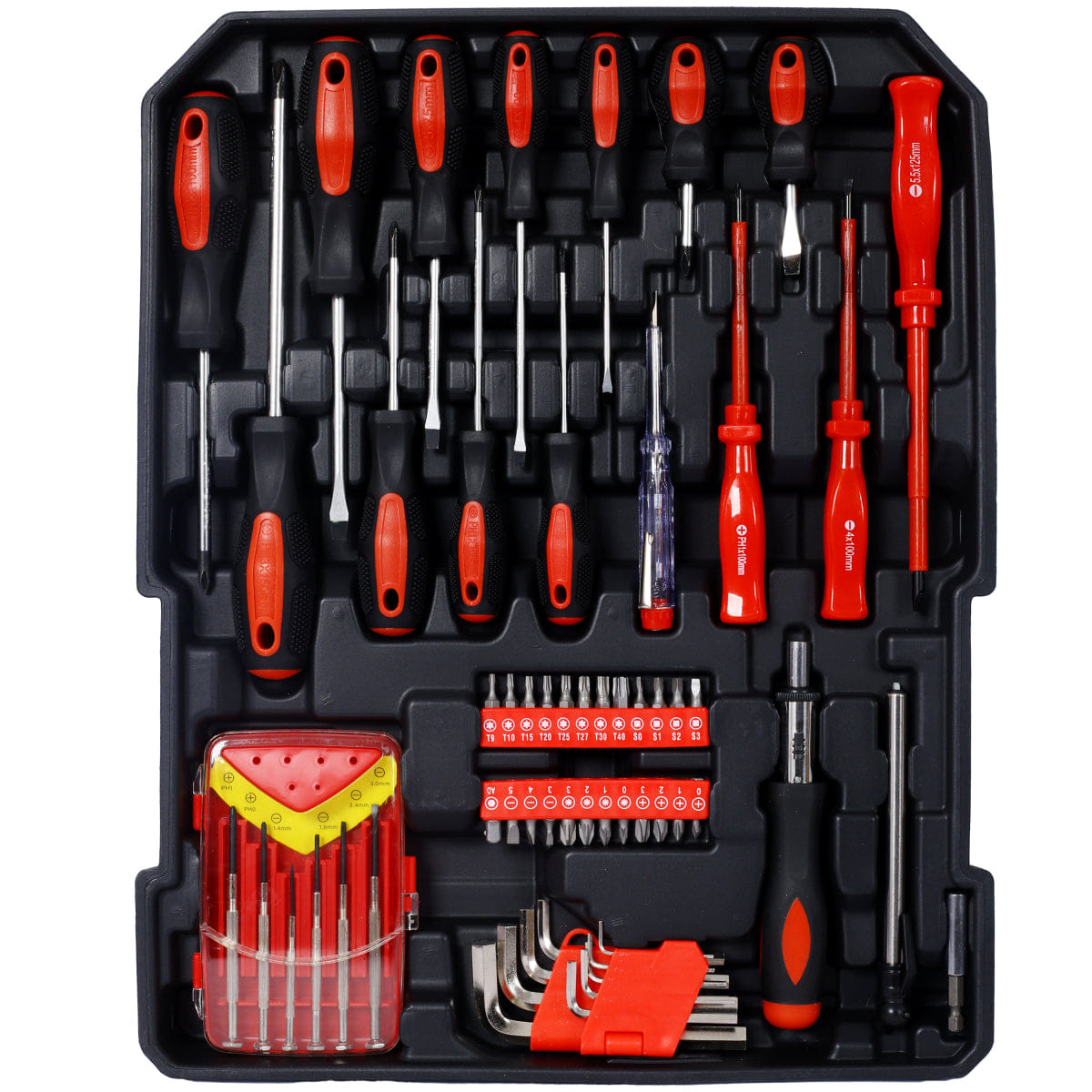 Drawer Streamdale 899pcs Home Repair Tool Set with 4 - Drawer Rolling Storage Case (Silver)