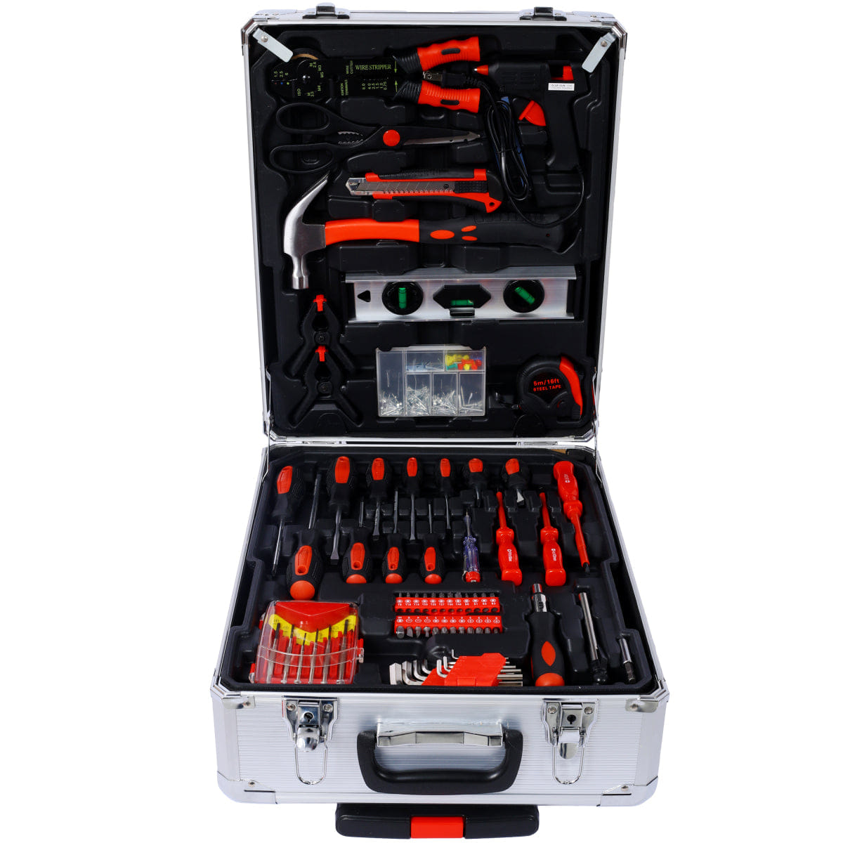 Drawer Streamdale 899pcs Home Repair Tool Set with 4 - Drawer Rolling Storage Case (Silver)