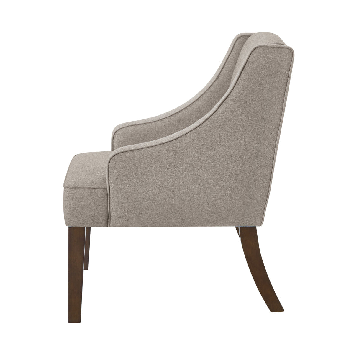 WOOD Streamdale Mid Century Modern Upholstered Accent Chair with Wood Legs