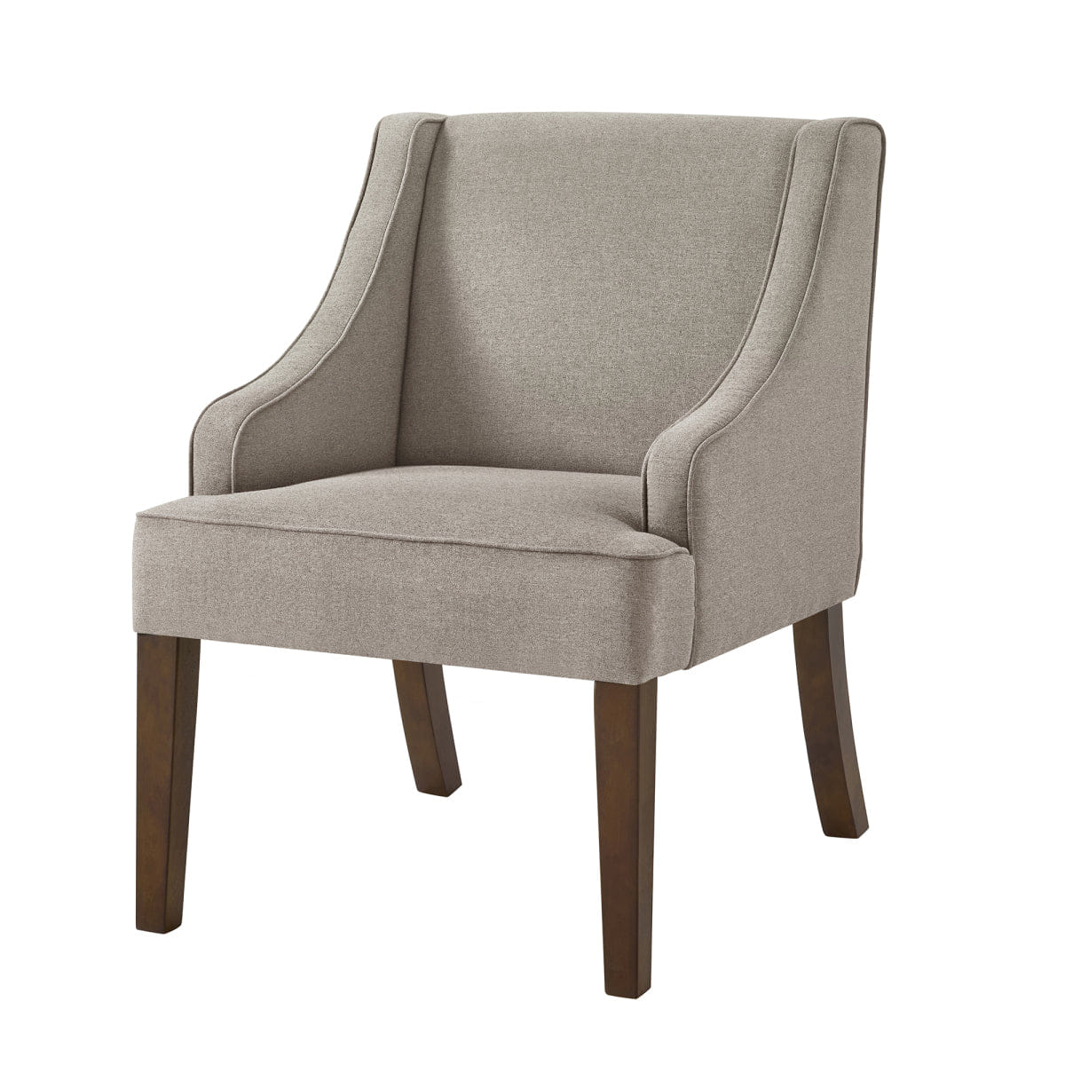 WOOD Streamdale Mid Century Modern Upholstered Accent Chair with Wood Legs